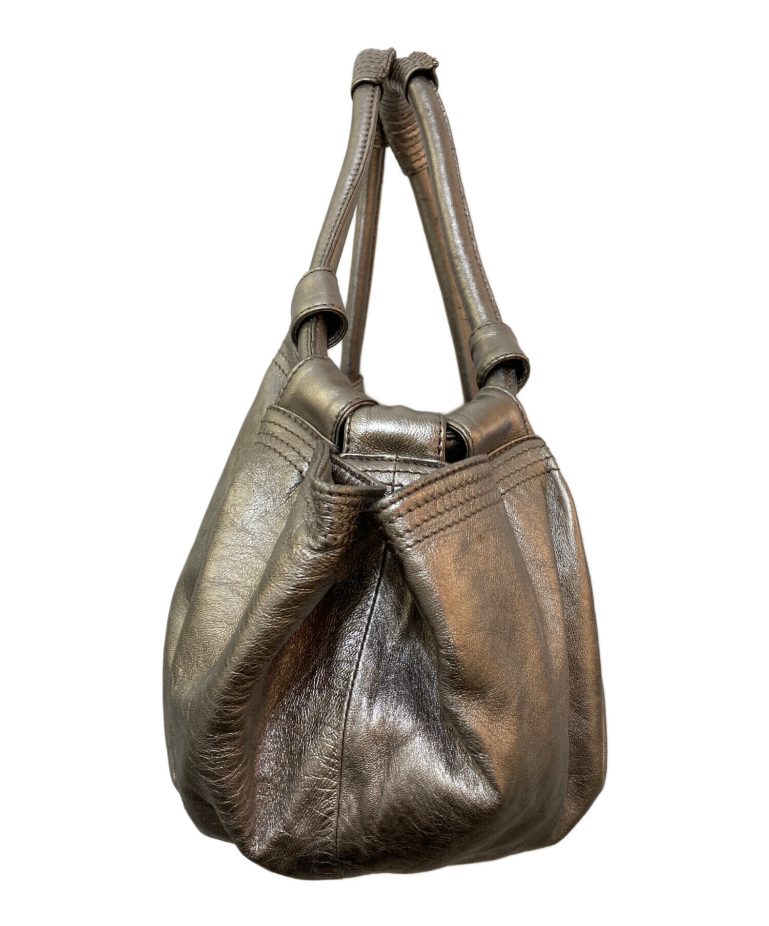中古・古着通販】LOEWE (ロエベ) トートバッグ シルバー｜ブランド 
