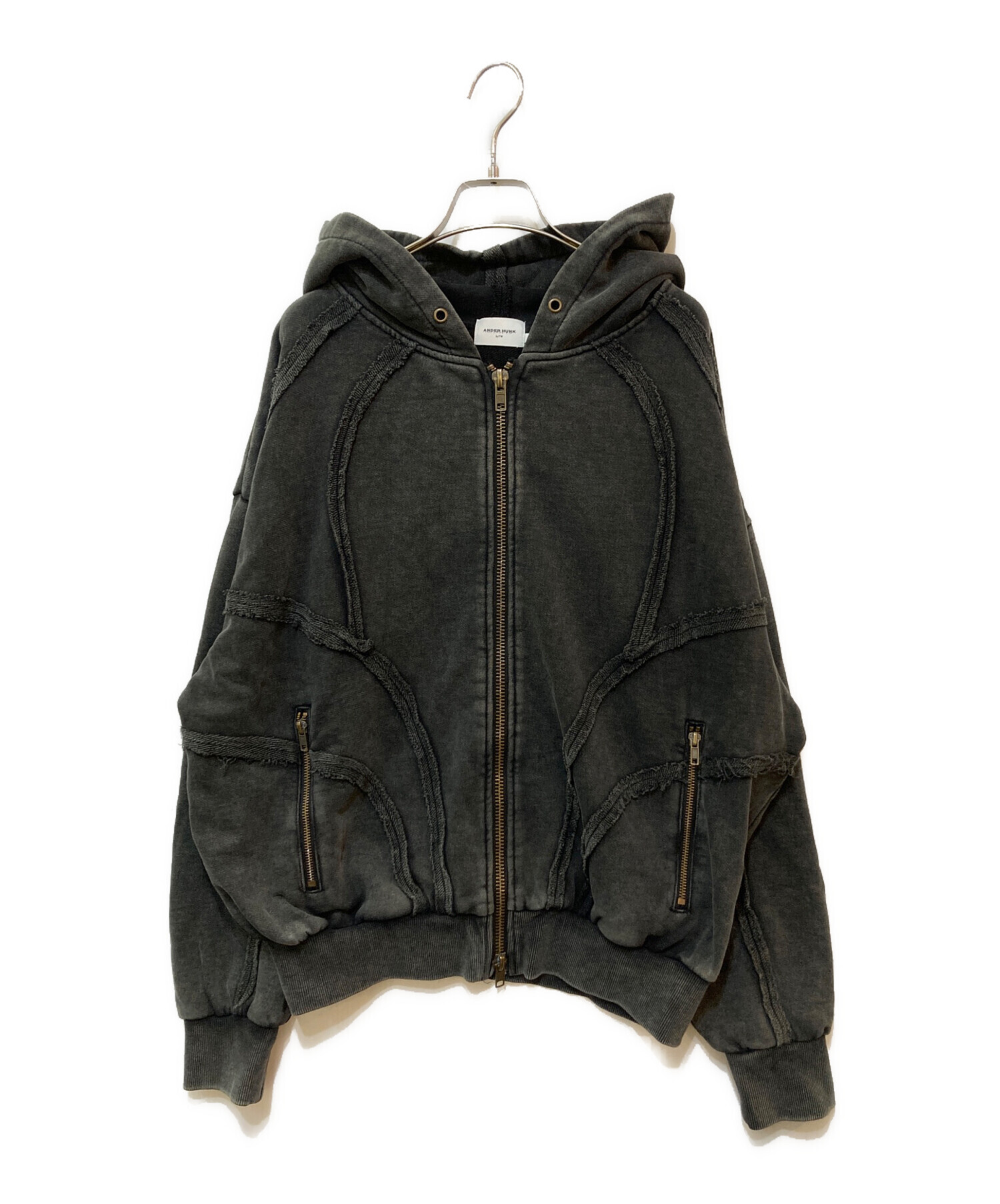 中古・古着通販】ANDER HUNK (アンダーハンク) ジップパーカー グレー 