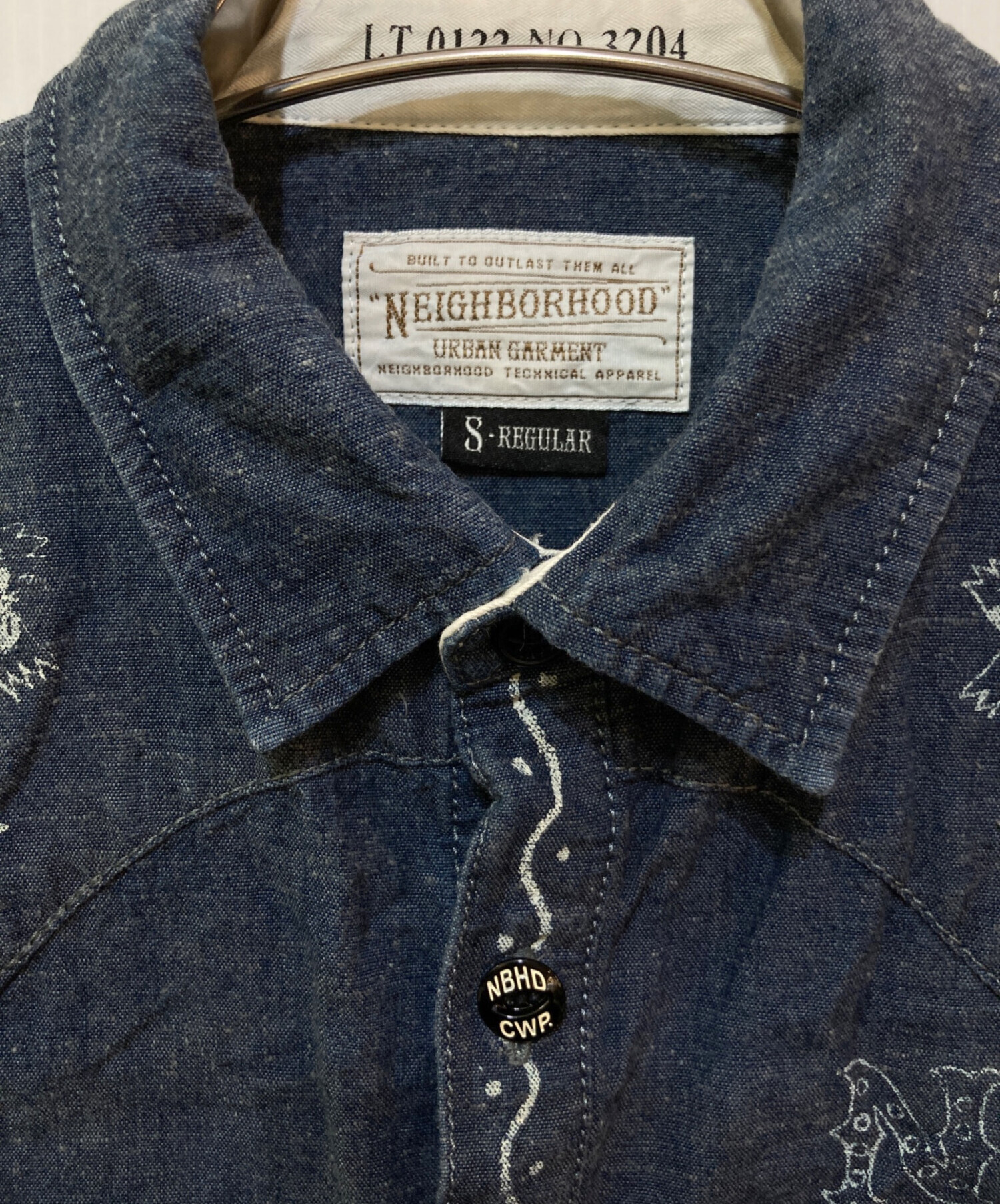 中古・古着通販】NEIGHBORHOOD (ネイバーフッド) シャンブレーシャツ 