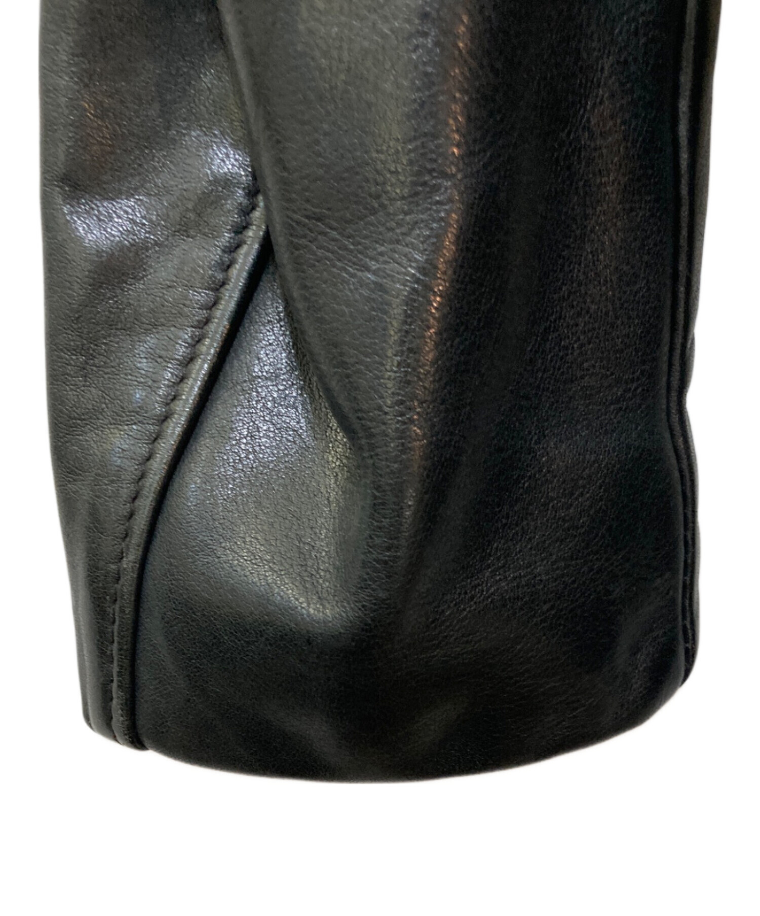 中古・古着通販】Schott (ショット) 740N LEATHER PEA JACKET ブラック