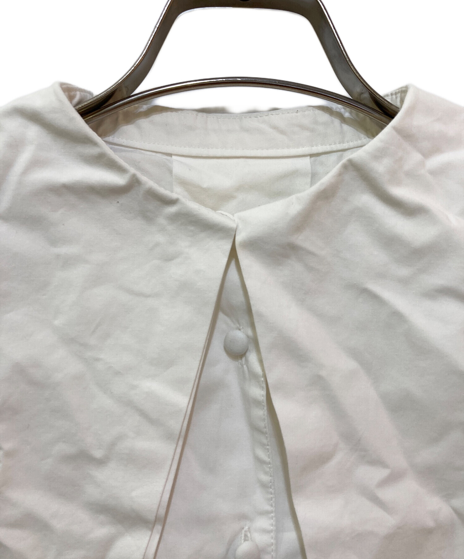 中古・古着通販】cygne (シーニュ) Niiina ケープブラウス ホワイト 