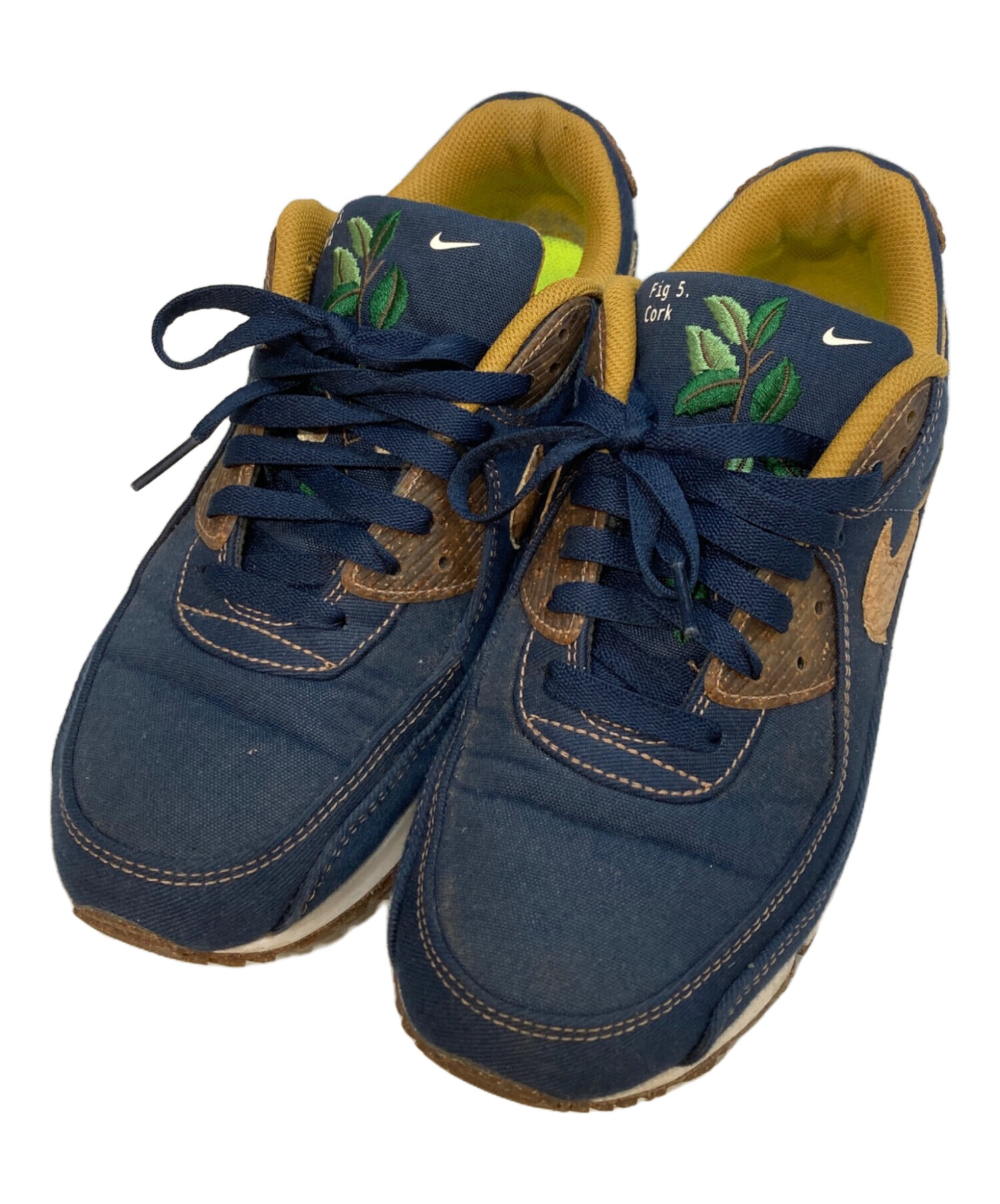 中古・古着通販】NIKE (ナイキ) AIR MAX 90 SE CORK OBSIDIAN ネイビー 