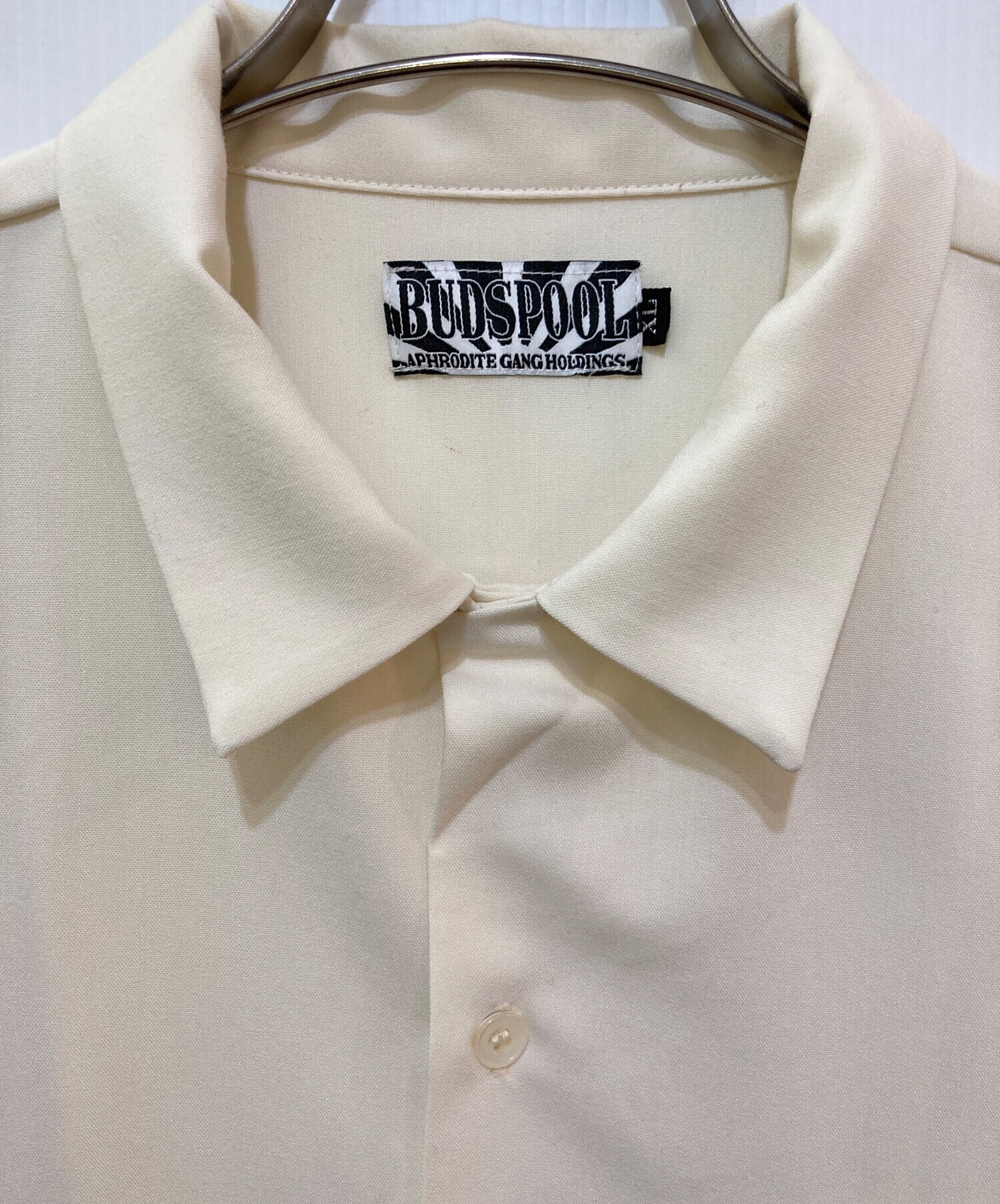 中古・古着通販】BUDSPOOL (バッズプール) レーヨンシャツ ホワイト 