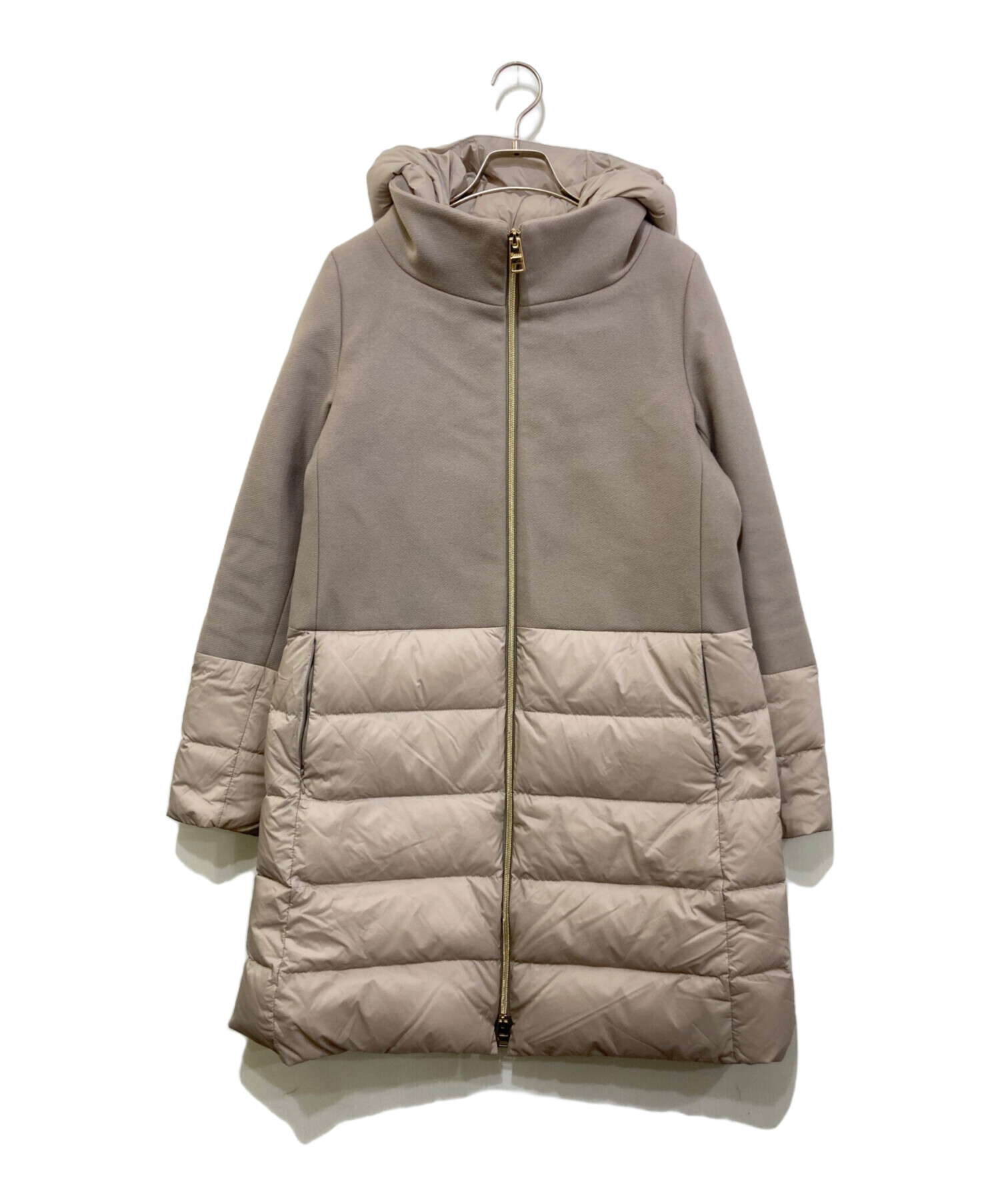 ヘルノ HERNO コート ダウンコート サイズ44 L ダークネイビー レディース 冬物 PI0659D 美品