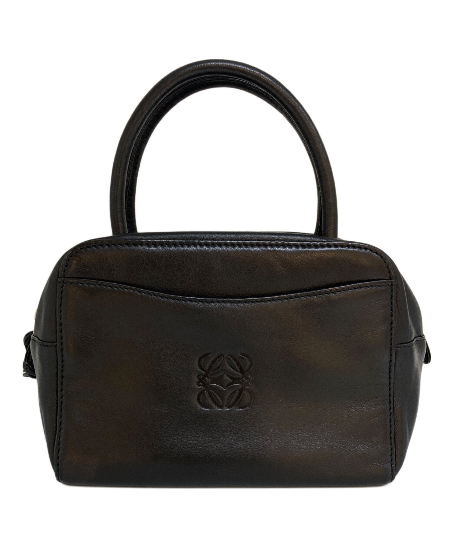 LOEWE ロエベ ハンドバッグ 黒 ブラック アナグラム ロゴ 手提げ 