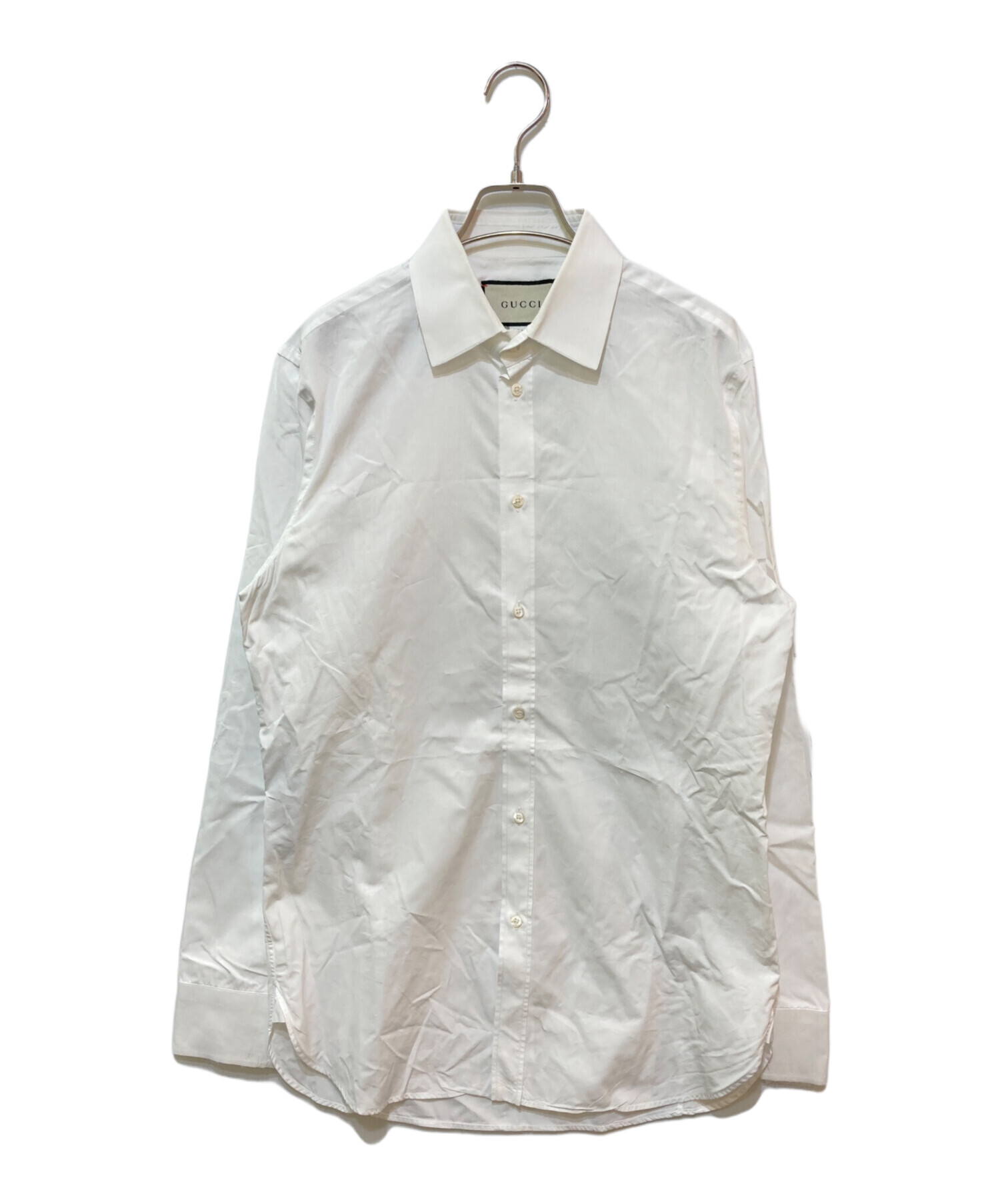 GUCCI ホワイト ワイシャツ 中古・古着通販】GUCCI (グッチ) レギュラーカラーシャツ ホワイト