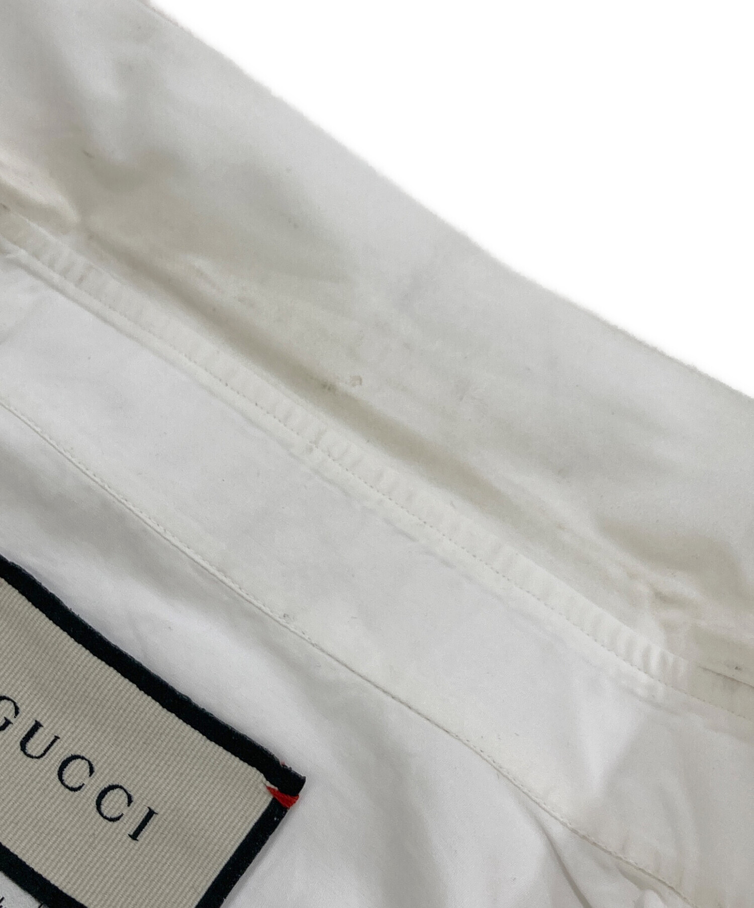 中古・古着通販】GUCCI (グッチ) レギュラーカラーシャツ ホワイト