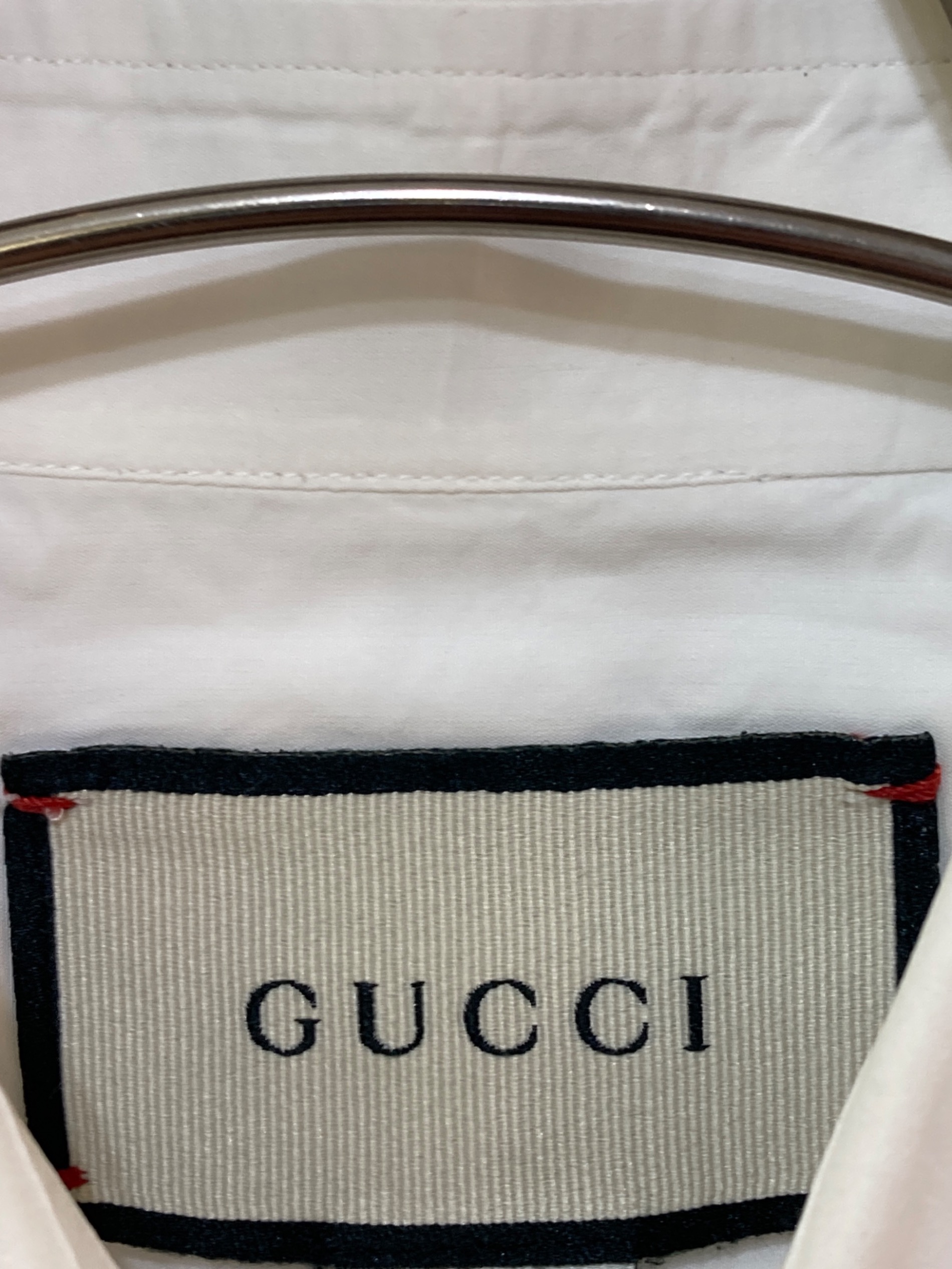 中古・古着通販】GUCCI (グッチ) レギュラーカラーシャツ ホワイト