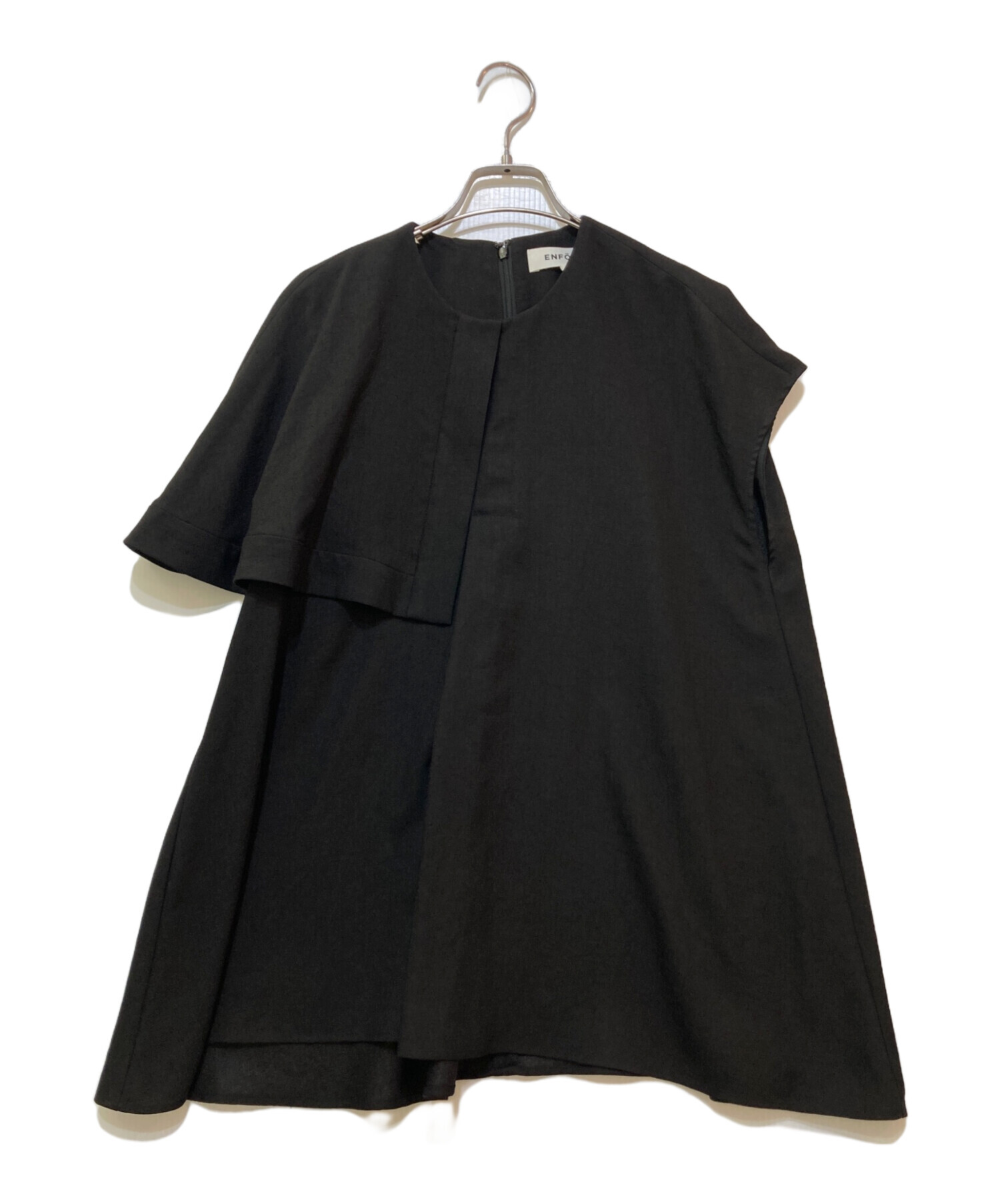 中古・古着通販】ENFOLD (エンフォルド) FRONT-TACK PULLOVER ブラック 