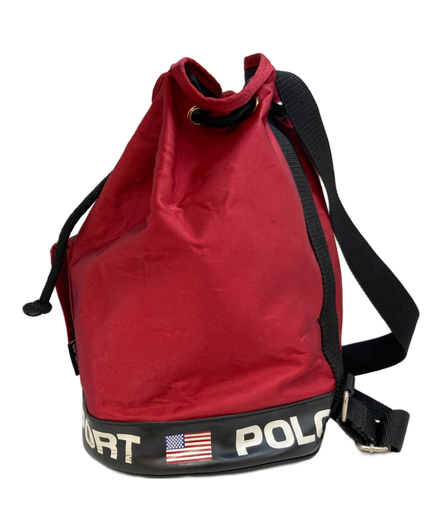 中古・古着通販】POLO SPORT (ポロスポーツ) 90's ドラムバッグ レッド