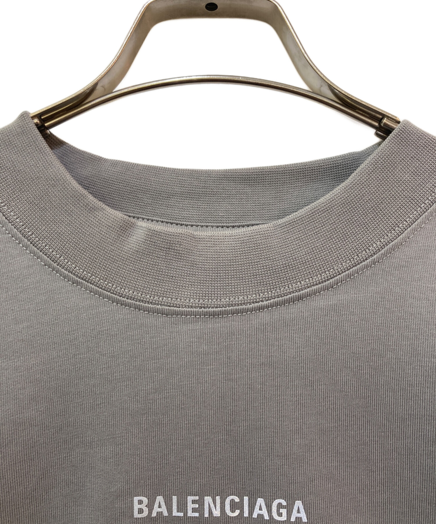 チ*ス様 BALENCIAGA グレー 長袖カットソー ユニセックス 中古・古着通販】BALENCIAGA (バレンシアガ) Medium Fit T-Shirt