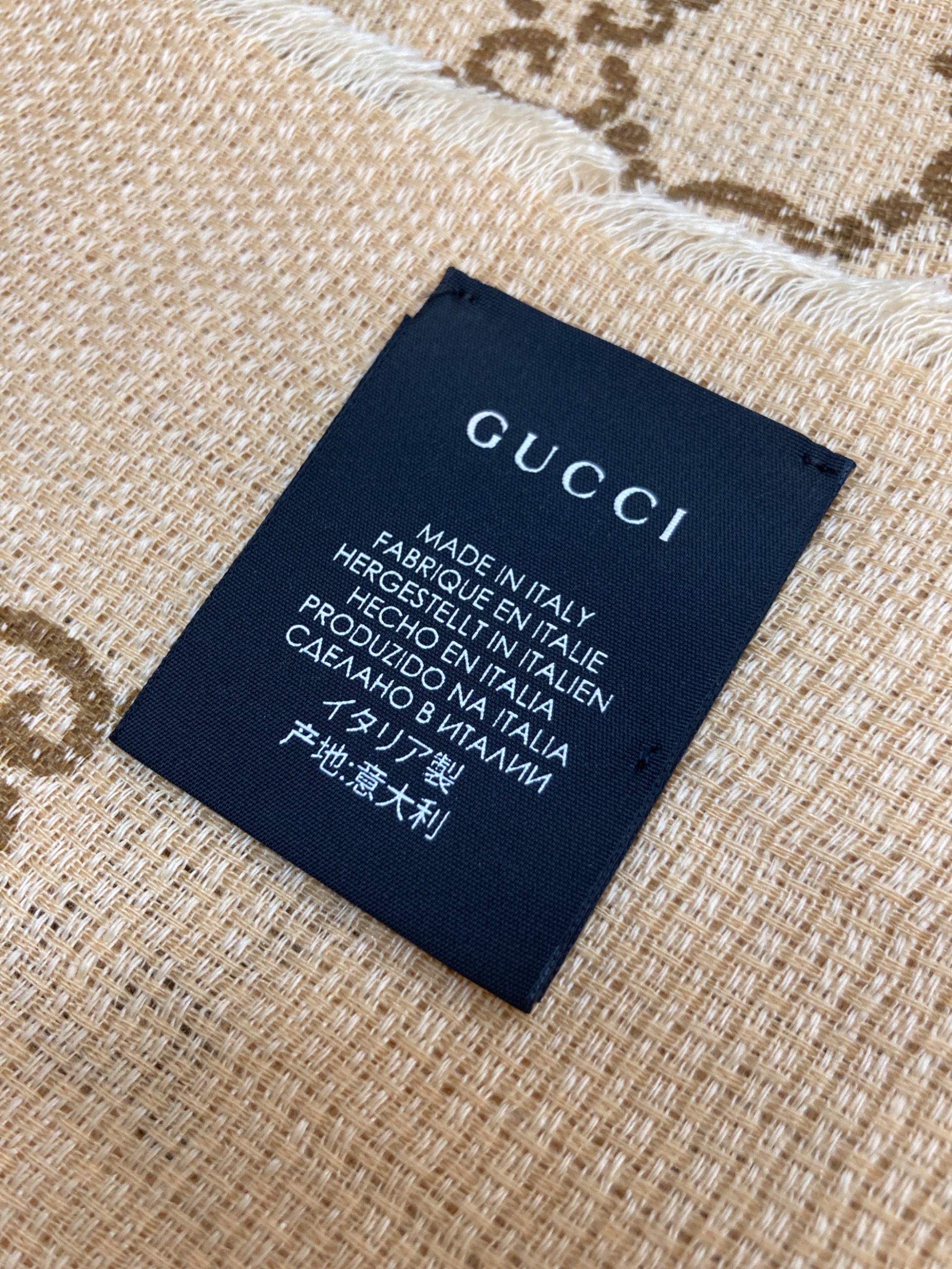 中古・古着通販】GUCCI (グッチ) GGリネンウールシルクストール