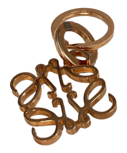 【新品・未使用】ロエベ キーリング キーホルダー ローズゴールド LOEWE - ロエベ LOEWE アナグラム キーリング ローズゴールド 現行販売