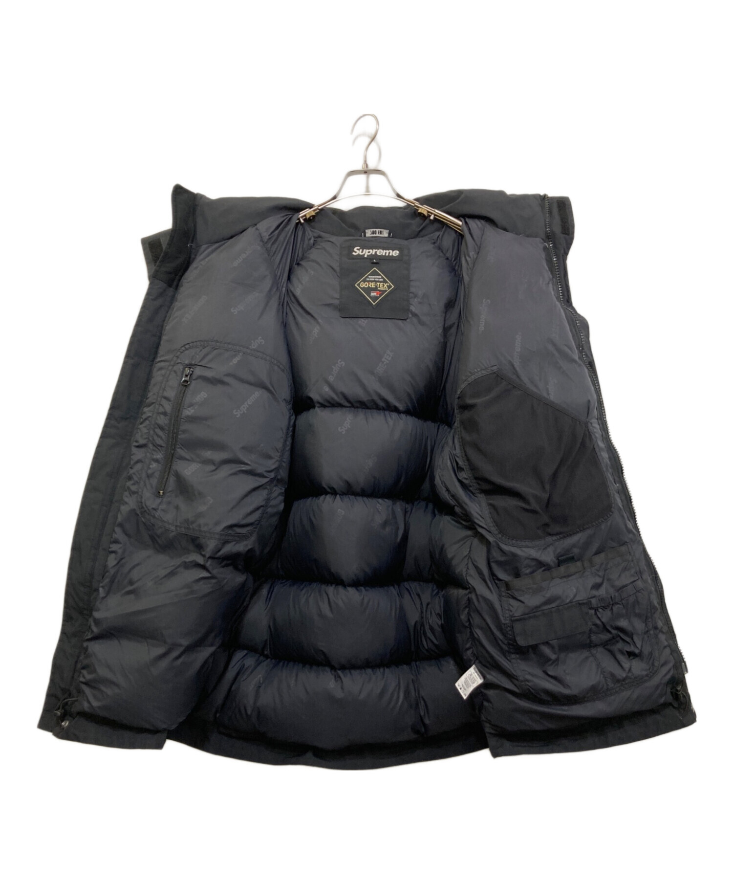 【中古】シュプリーム SUPREME GORE-TEX 700-Fill Down Parka  ダウンフード ファー ジャケット ナイロン サイズXL 黒 QQQ ☆AA★ メンズ 中古・古着通販】Supreme (シュプリーム) GORE-TEX 700-Fill Down