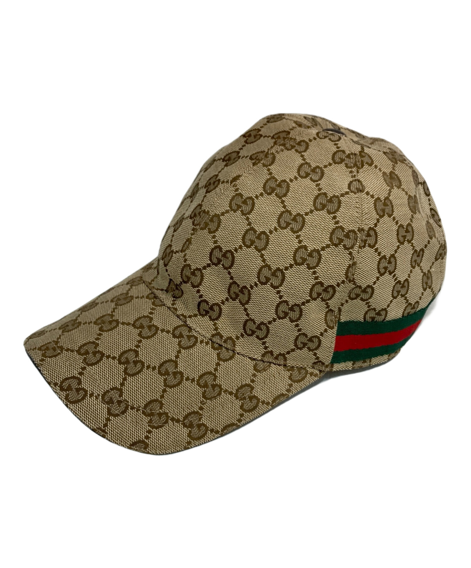 GUCCI グッチ　帽子　オールドグッチ　ヴィンテージ　ゴルフ　レジャー 中古・古着通販】GUCCI (グッチ) キャップ 08.338.986 ベージュ サイズ