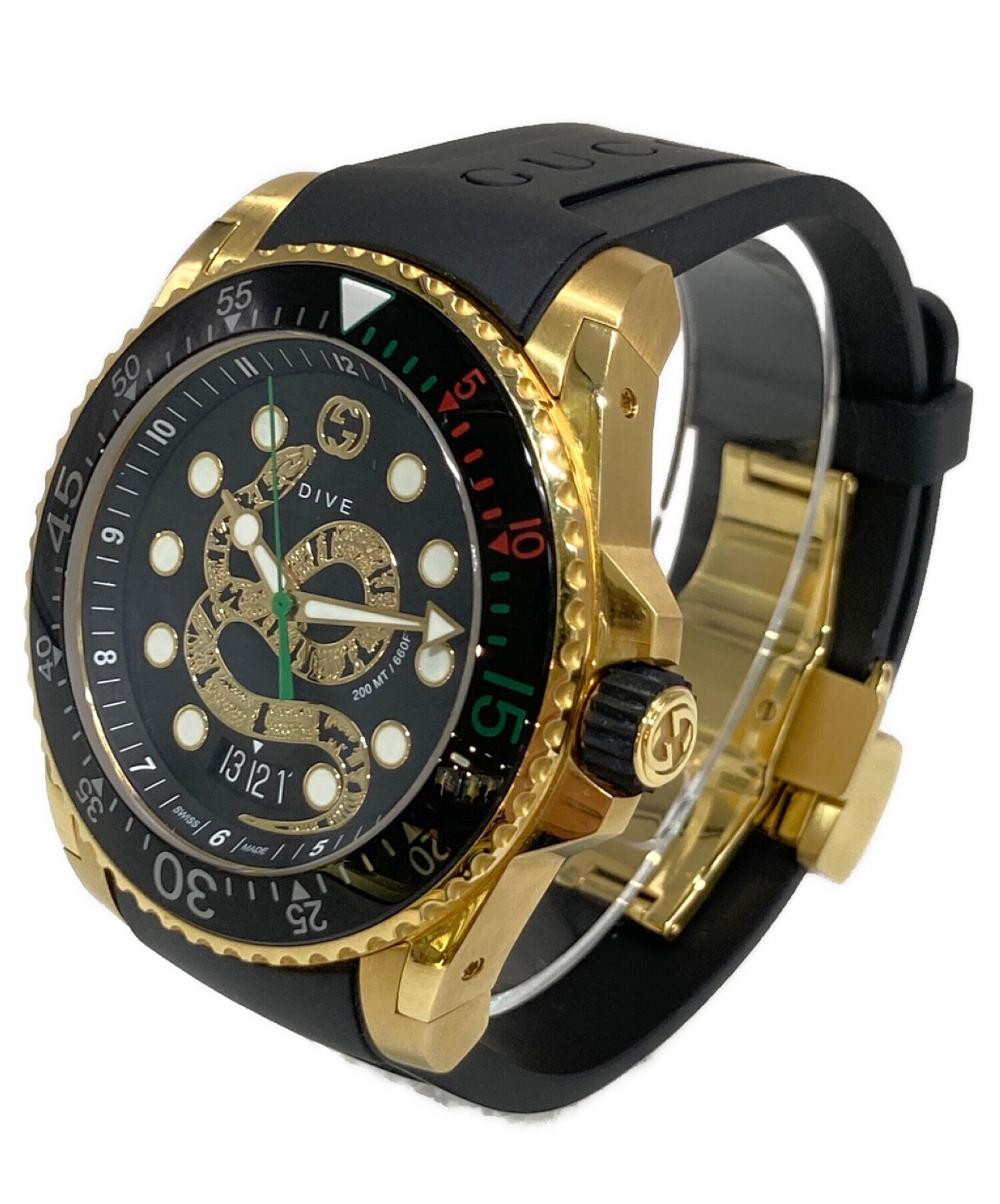 中古・古着通販】GUCCI (グッチ) DIVE スネークウォッチ 136.2