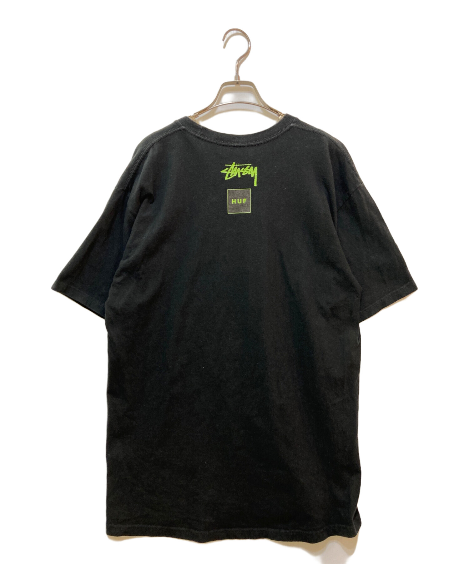 中古・古着通販】stussy (ステューシー) HUF (ハフ) 00's コラボロゴT