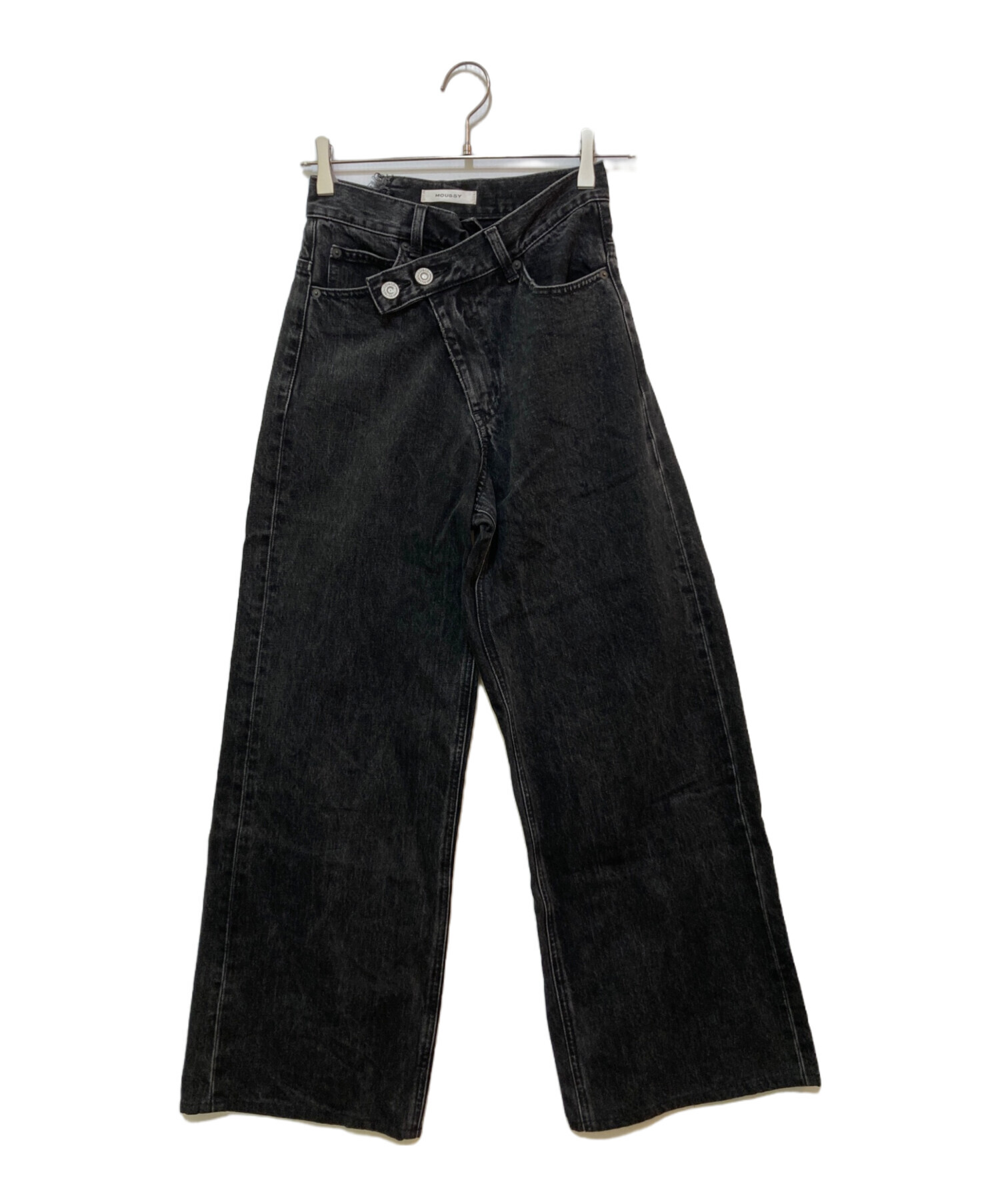 中古・古着通販】moussy (マウジー) CROSS WAIST WIDE STRAIGHT