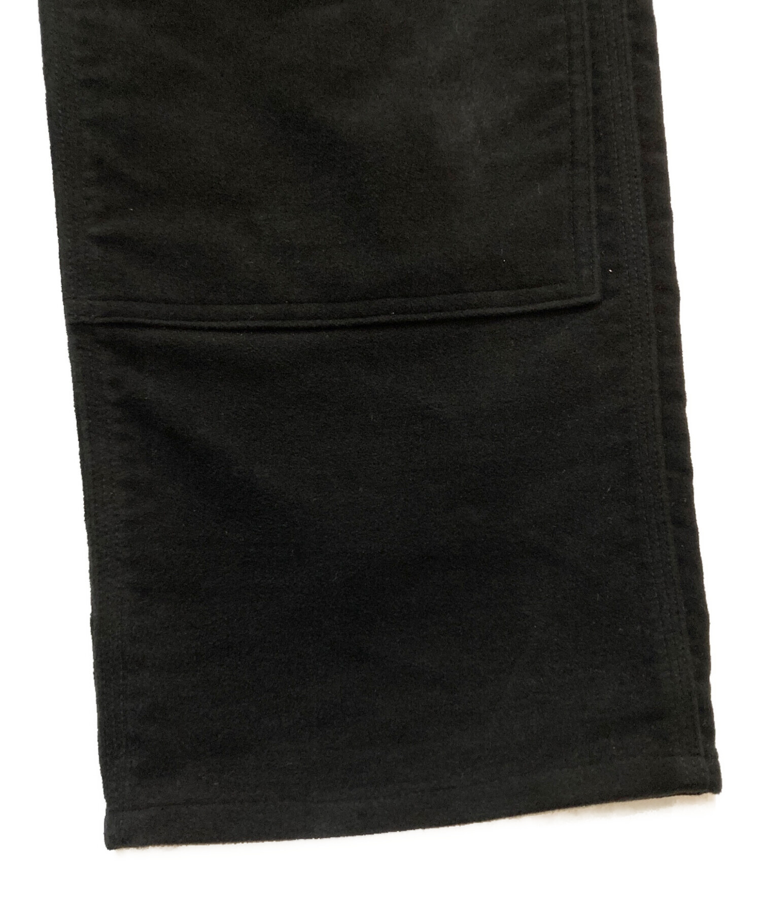 コモリ ブラック モールスキン ペインターパンツ COMOLI コモリ 21AW モールスキンペインターパンツ ブラック 2