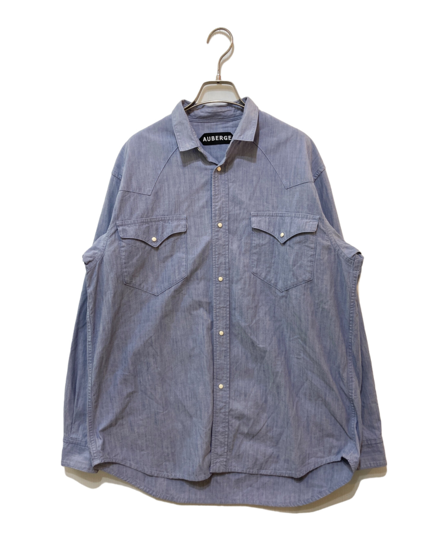 AUBERGE オーベルジュ セルジュ シャンブレーシャツ サイズ42 中古・古着通販】AUBERGE (オーベルジュ) SERGE ROSE