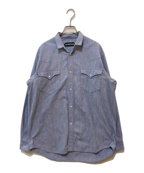 AUBERGE オーベルジュ セルジュ シャンブレーシャツ サイズ42 中古・古着通販】AUBERGE (オーベルジュ) SERGE ROSE シャンブレー