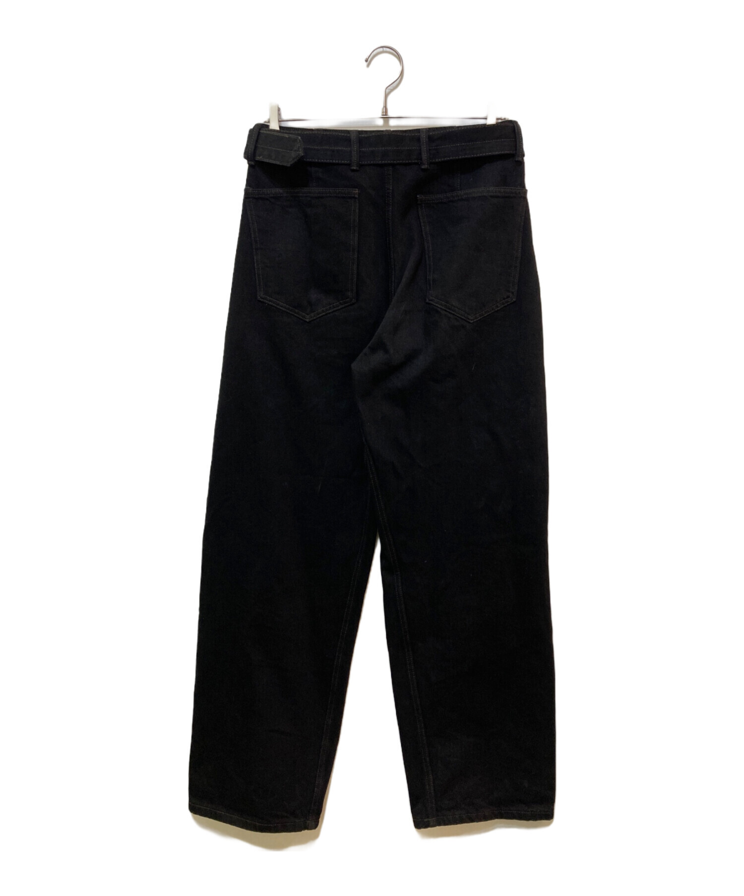 中古・古着通販】LEMAIRE (ルメール) TWISTED BELTED PANTS ブラック 