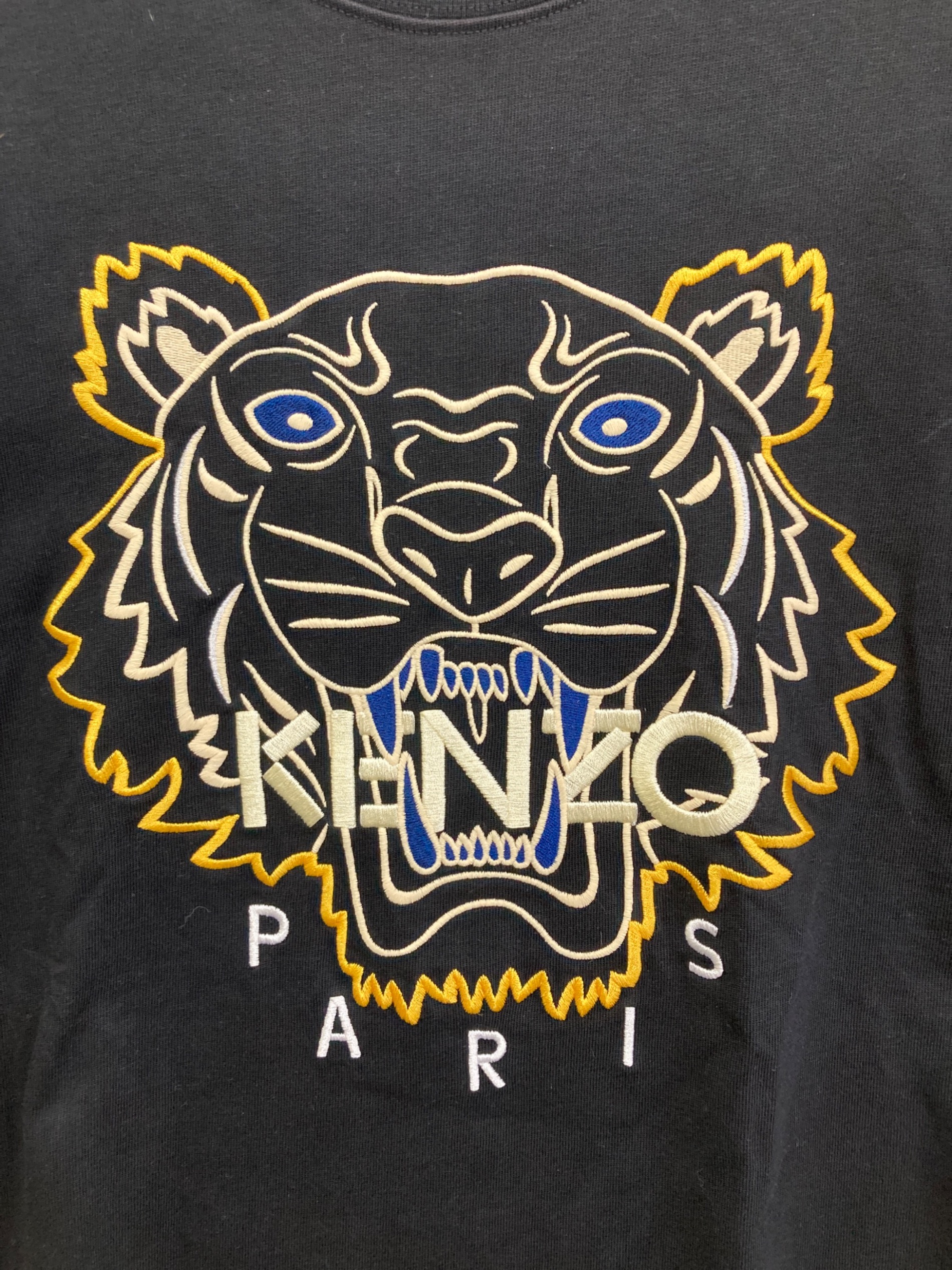 中古・古着通販】KENZO (ケンゾー) タイガー刺繍Tシャツ ブラック