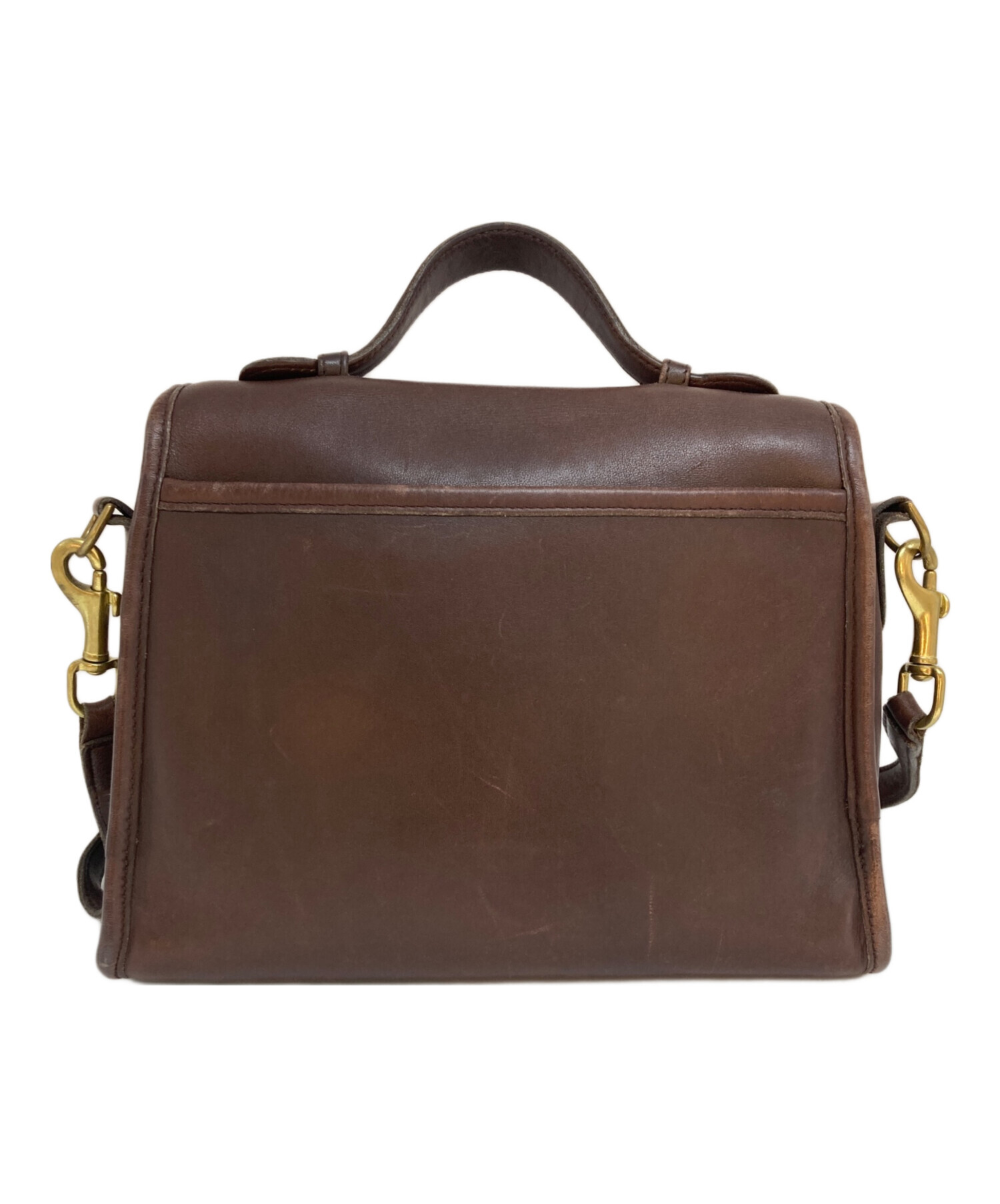 中古・古着通販】COACH (コーチ) レザーショルダーバッグ 9870