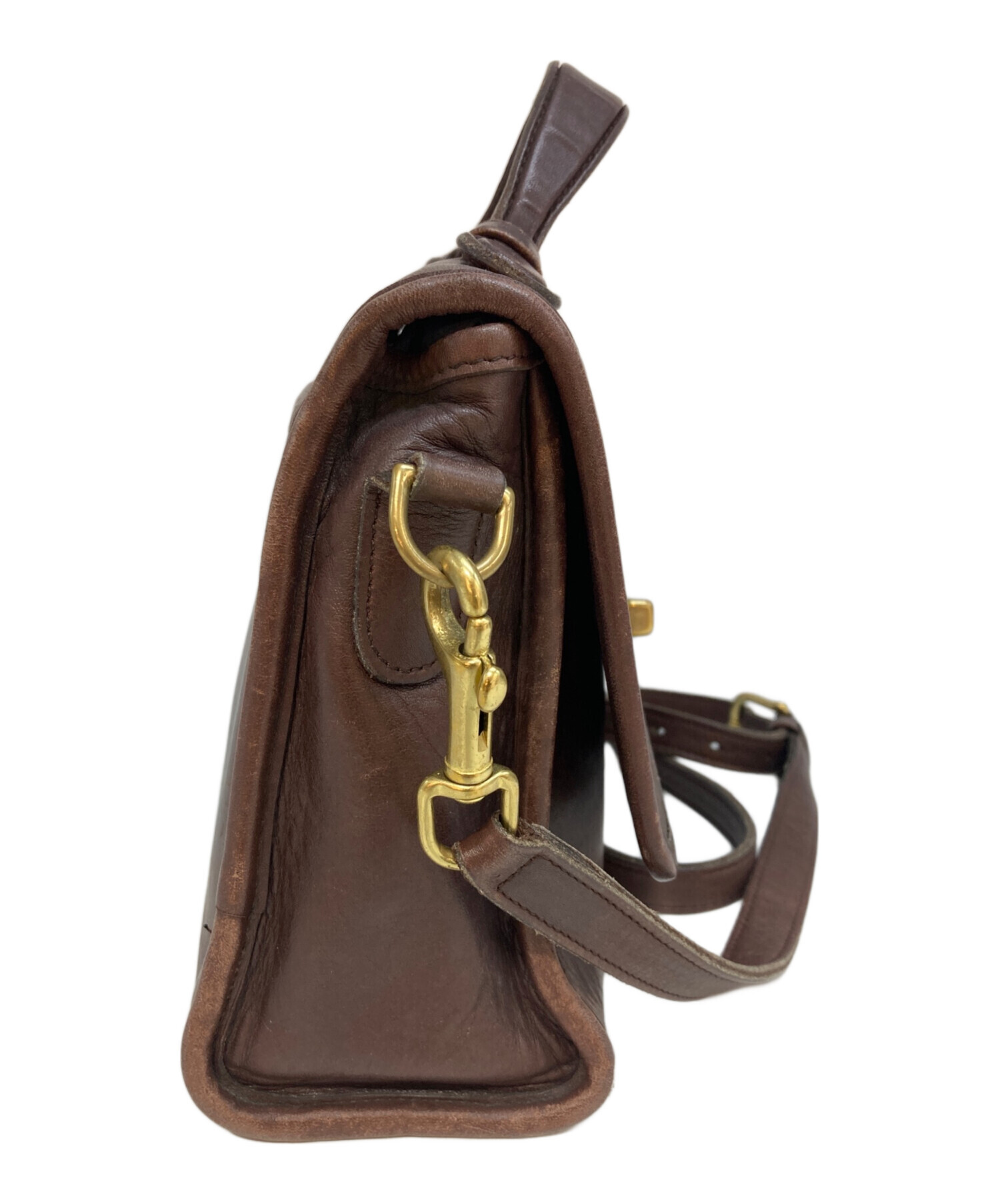 中古・古着通販】COACH (コーチ) レザーショルダーバッグ 9870 