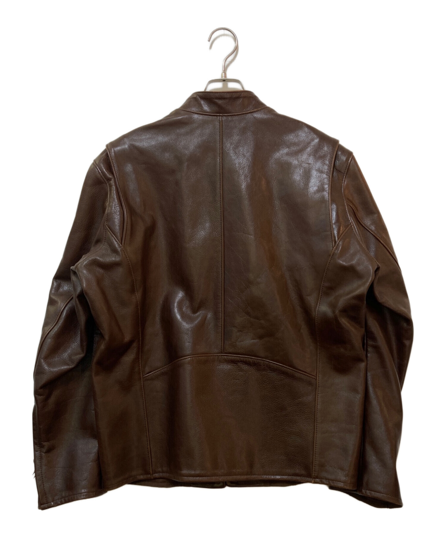 【美品】フルネルソン　ライダース ジャケット　本革レザー　42サイズ　ブラウン 中古・古着通販】FULL NELSON (フルネルソン) カウレザージャケット