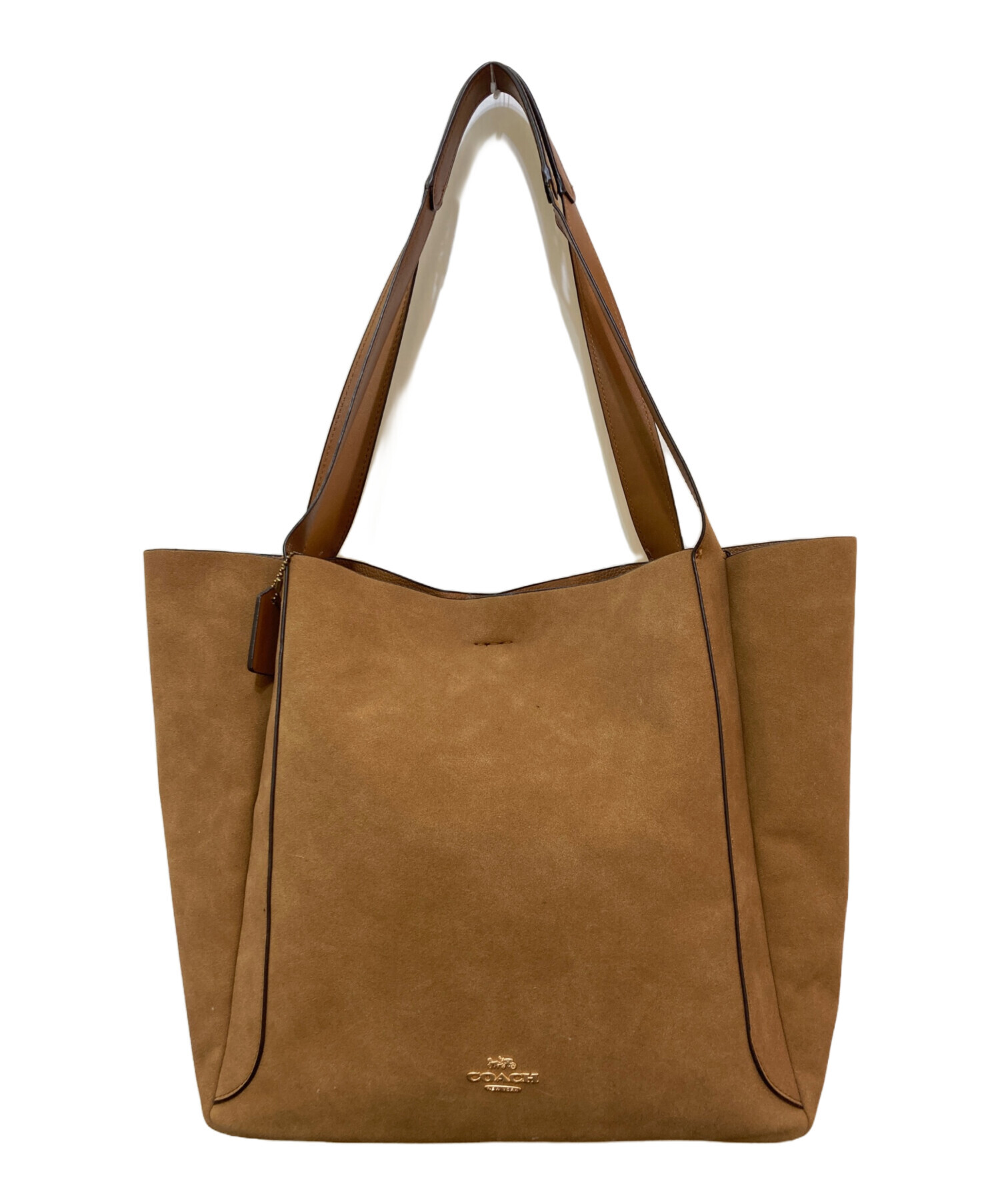 COACH / トートバッグ/レザー/BRW/無地/CV998/ハドリー 中古・古着通販】COACH (コーチ) ハドリー トート バッグ CV998