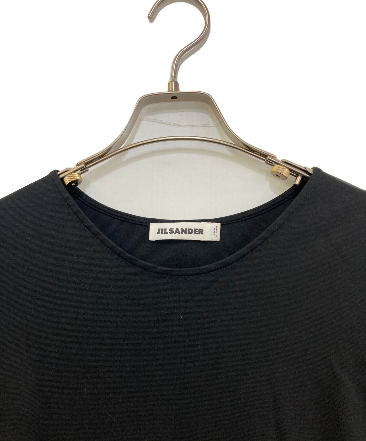 JIL SANDER ジルサンダー ノースリーブ L 黒 【古着】【中古】【送料無料】 中古・古着通販】JIL SANDER (ジルサンダー) ノースリーブワンピース