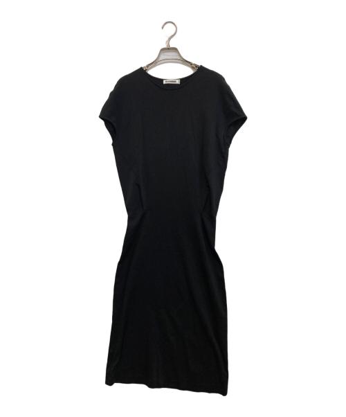 ジルサンダー JSWS751308 ﾌﾞﾗｯｸ ﾆｯﾄ ﾉｰｽﾘｰﾌﾞｶｯﾄｿｰ 34 JIL SANDER（ジルサンダー） JSWS751308 ブラック ニット ノースリーブ