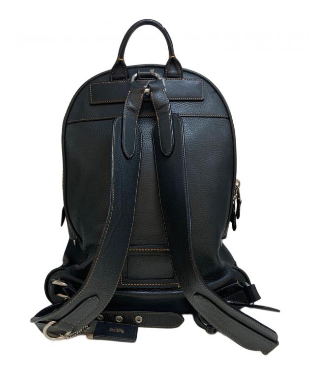 中古・古着通販】COACH (コーチ) レザーバックパック 57408 ブラック