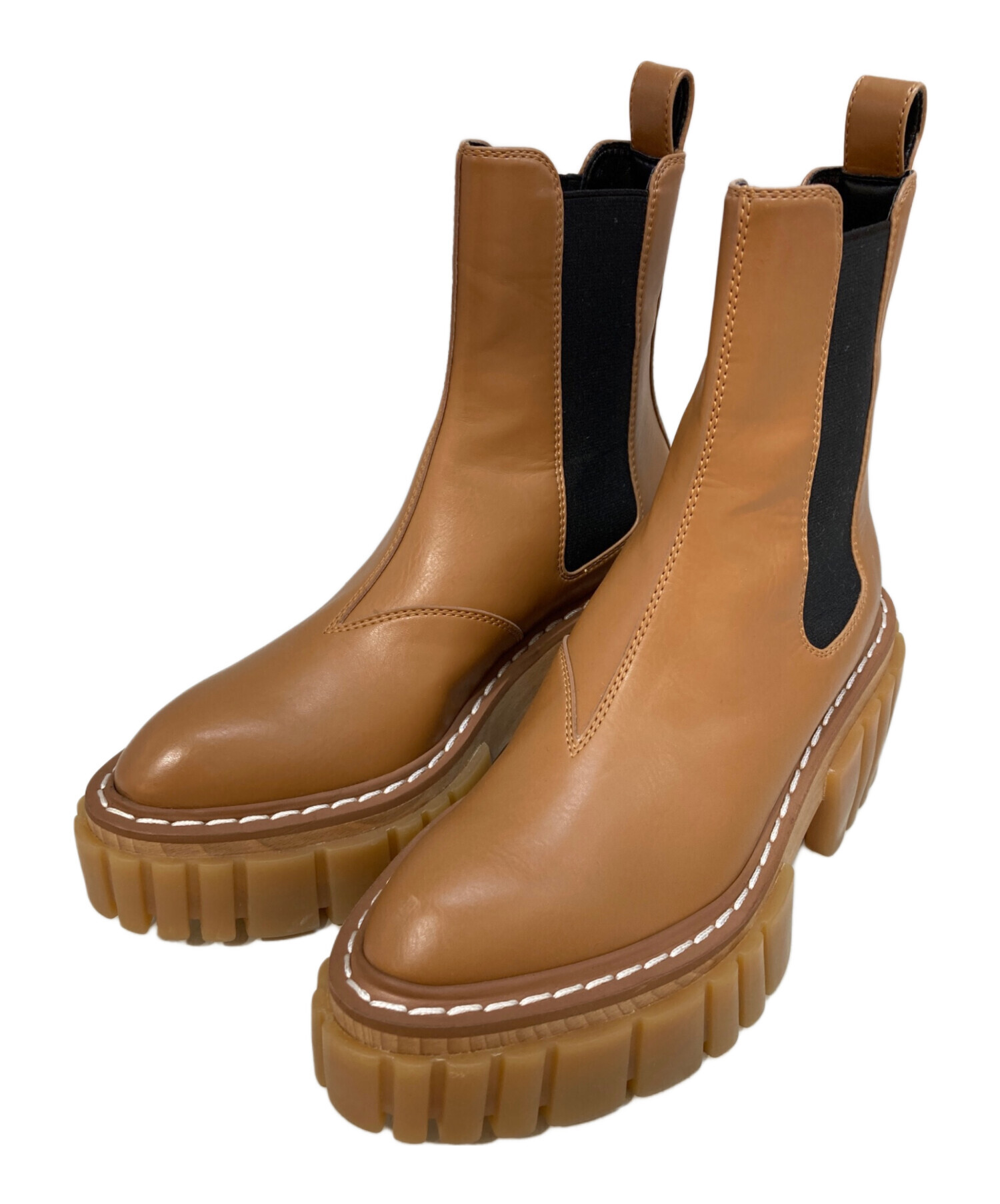 STELLA McCARTNEY/ステラ マッカートニー レザーショートブーツ 中古・古着通販】STELLA McCARTNEY (ステラマッカートニー) エミリー