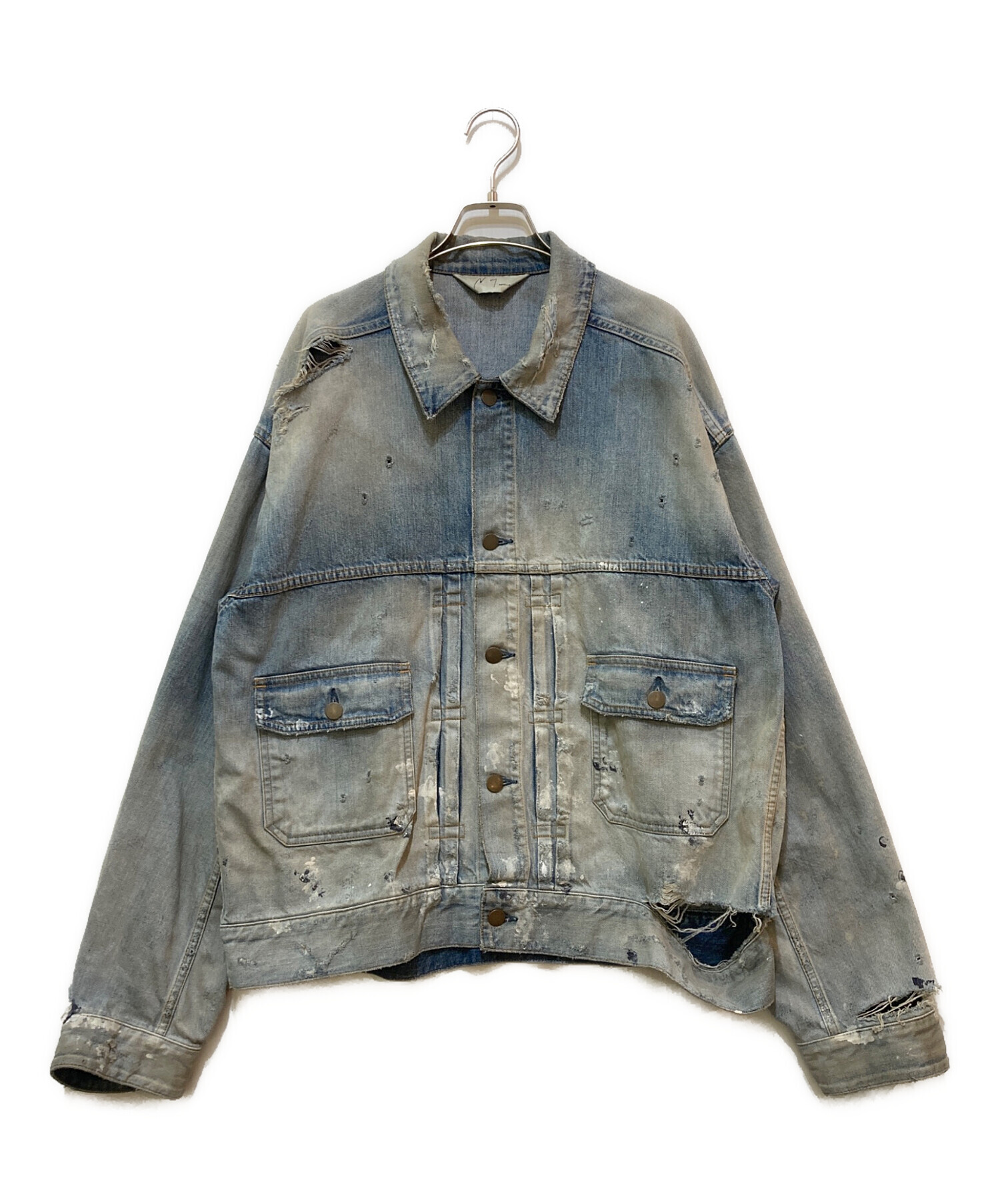 中古・古着通販】ANCELLM (アンセルム) CRASH DENIM JACKET type-2 