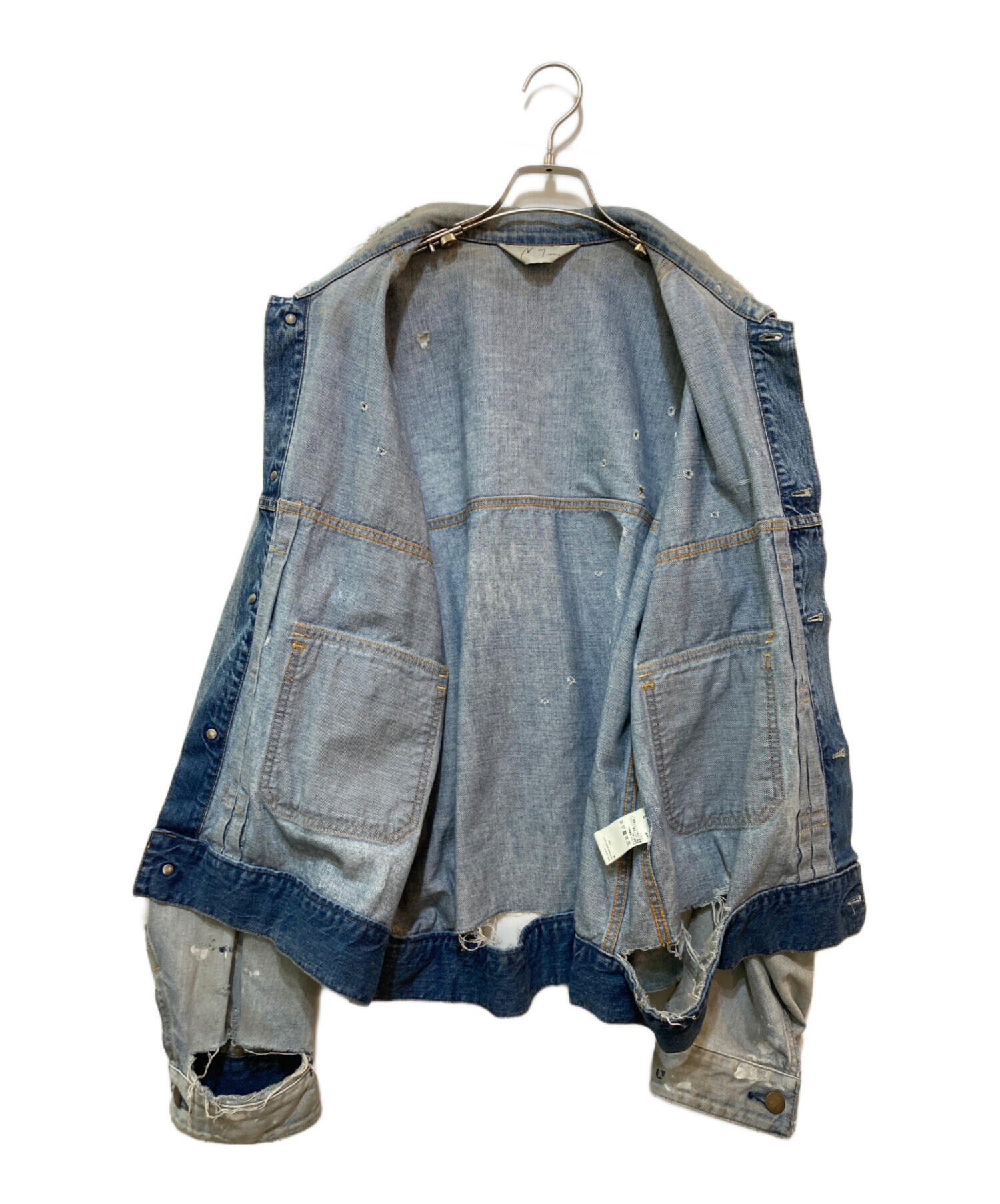 中古・古着通販】ANCELLM (アンセルム) CRASH DENIM JACKET type-2 
