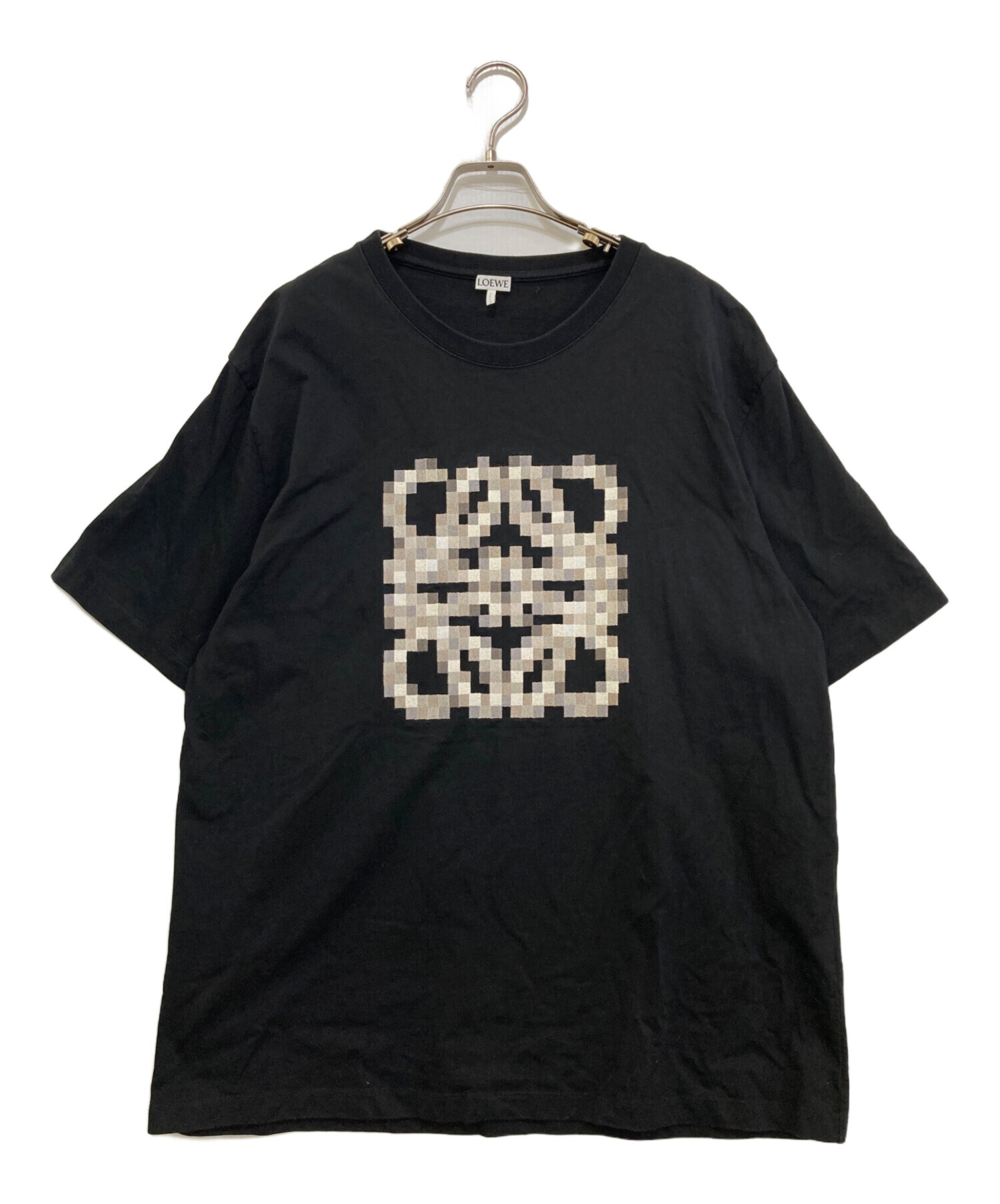 中古・古着通販】LOEWE (ロエベ) ピクセレイテッド アナグラム Tシャツ 