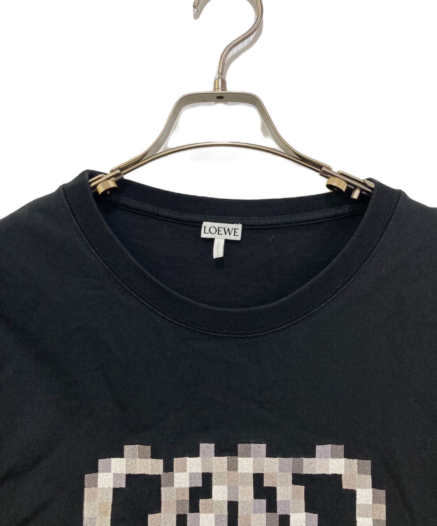 中古・古着通販】LOEWE (ロエベ) ピクセレイテッド アナグラム Tシャツ 