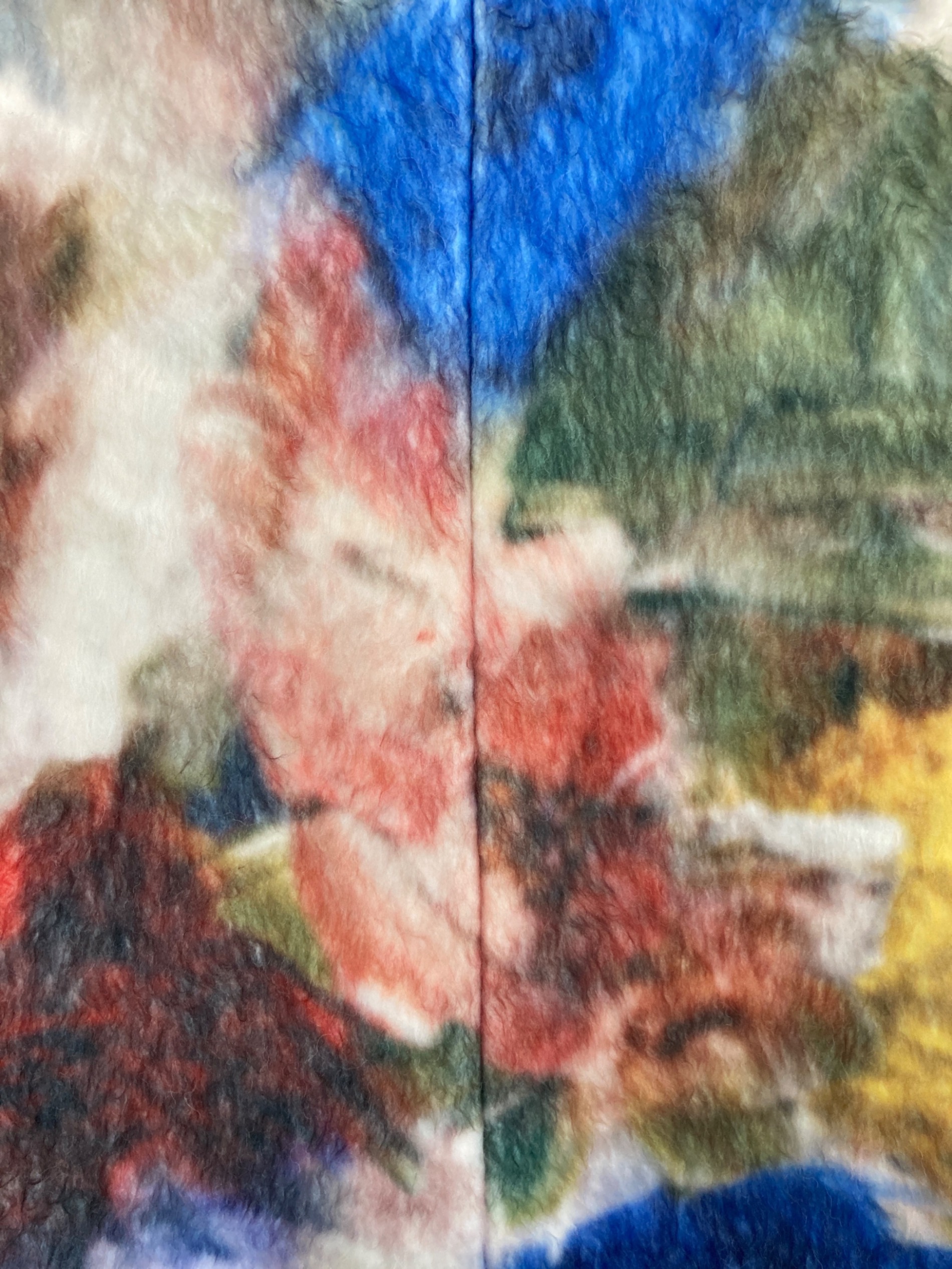 中古・古着通販】AMERI (アメリ) UND TEXTURE ART FLOWER SHAGGY COAT