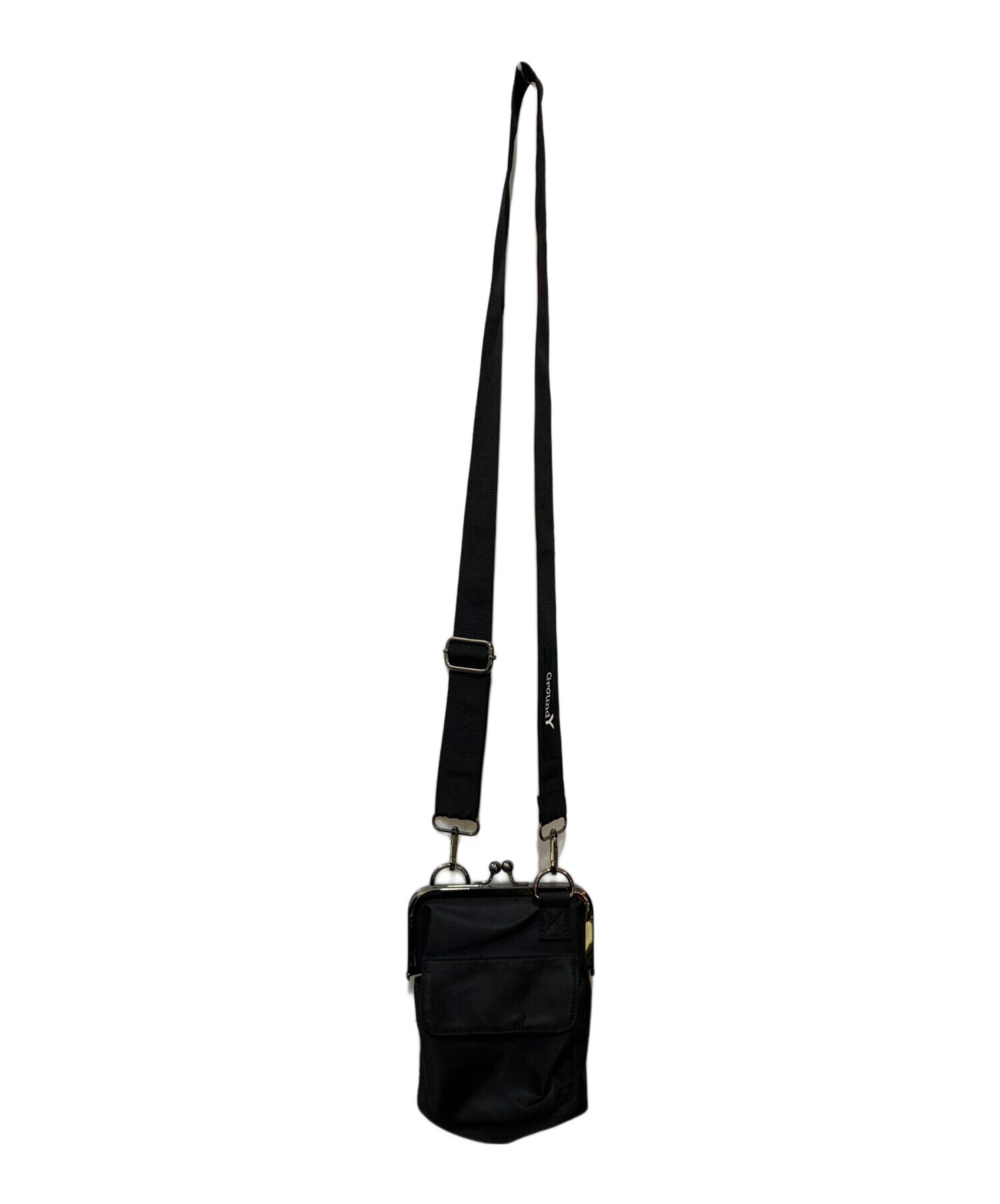 中古・古着通販】GROUND Y (グラウンドワイ) がま口ショルダーバッグ 