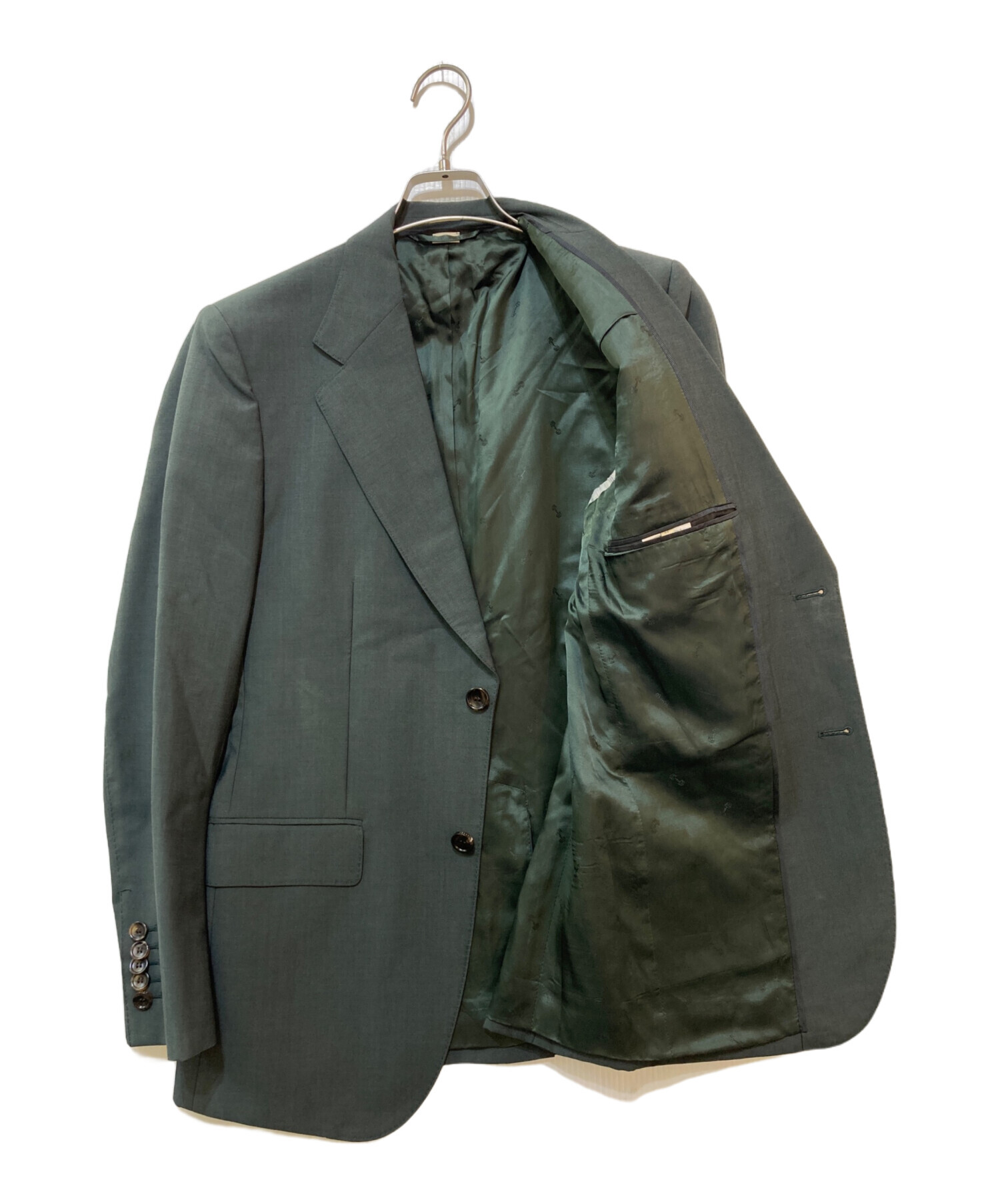 中古・古着通販】GUCCI (グッチ) セットアップスーツ グリーン サイズ