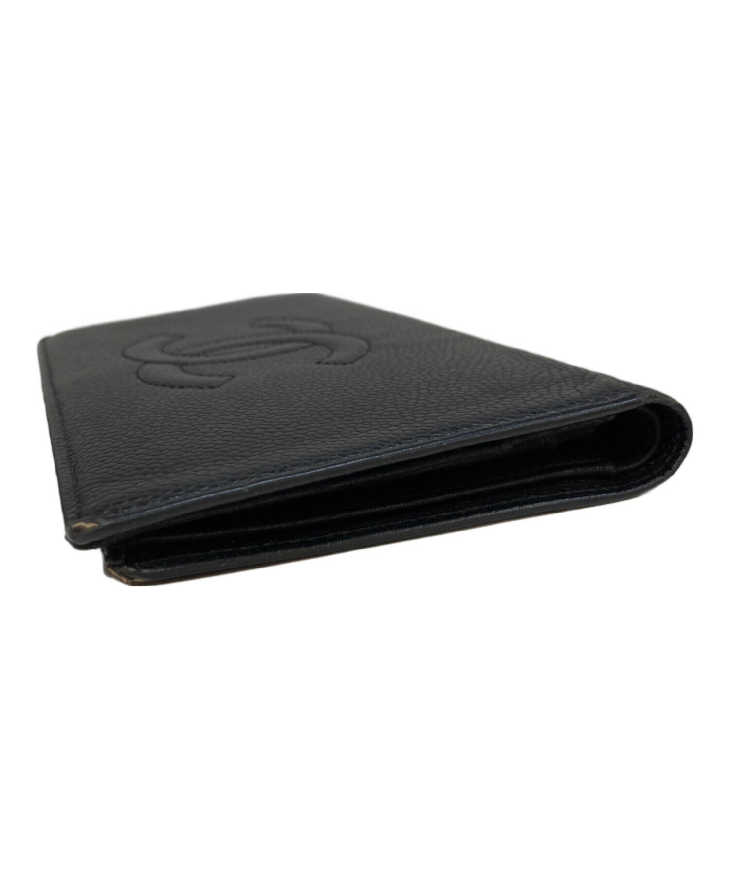 中古・古着通販】CHANEL (シャネル) ココマーク長財布 ブラック