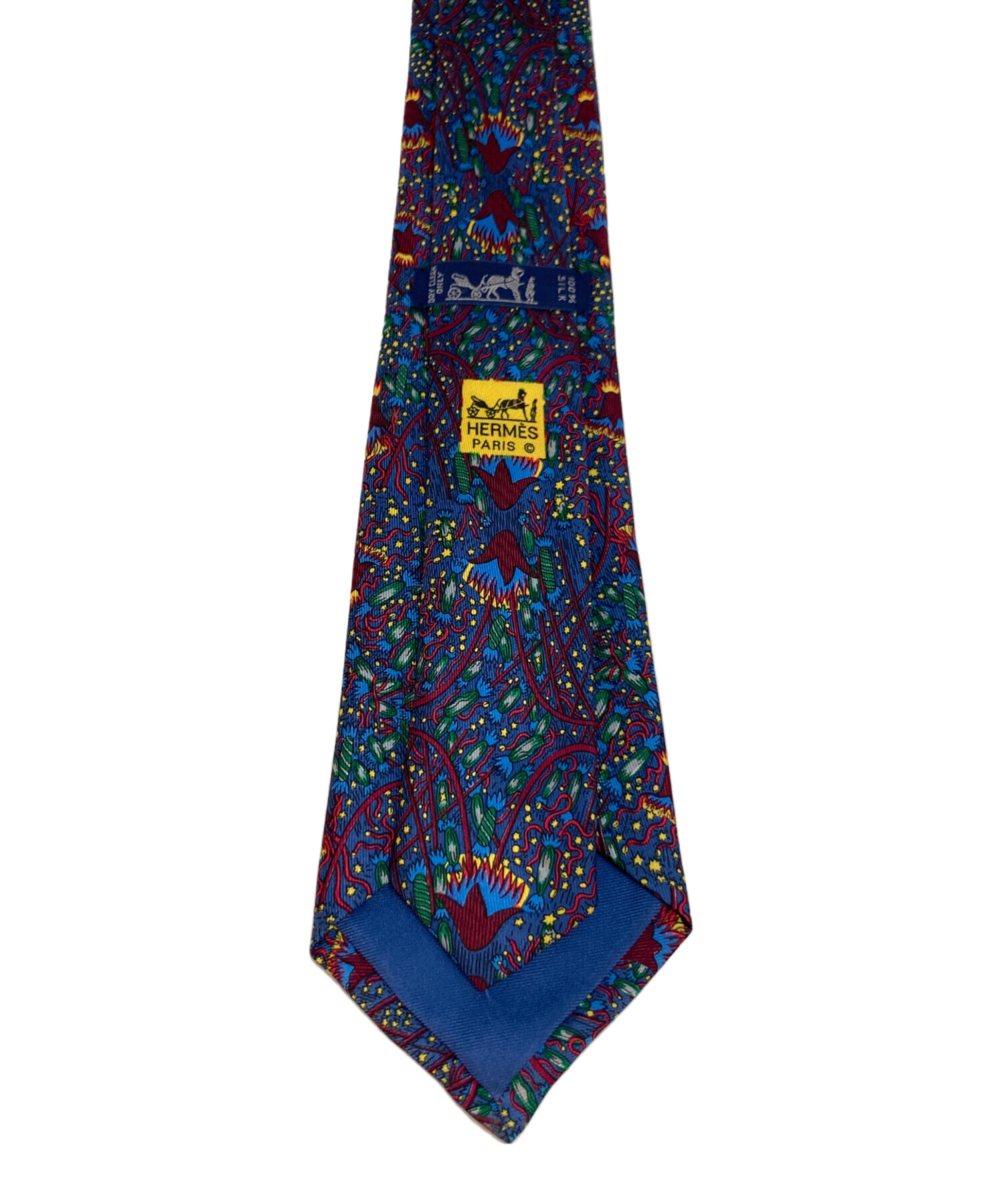 中古・古着通販】HERMES (エルメス) 総柄シルクネクタイ パープル