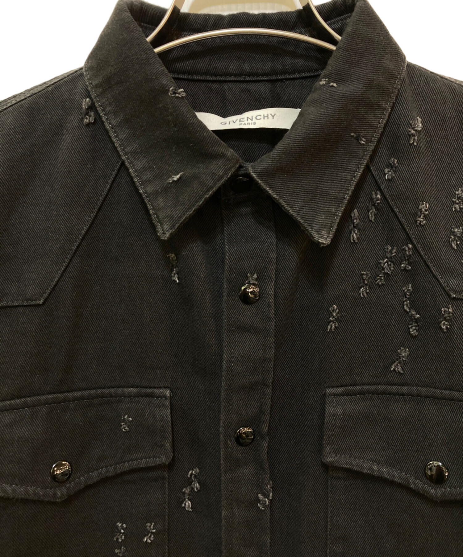 中古・古着通販】GIVENCHY (ジバンシィ) クラッシュデニムジャケット