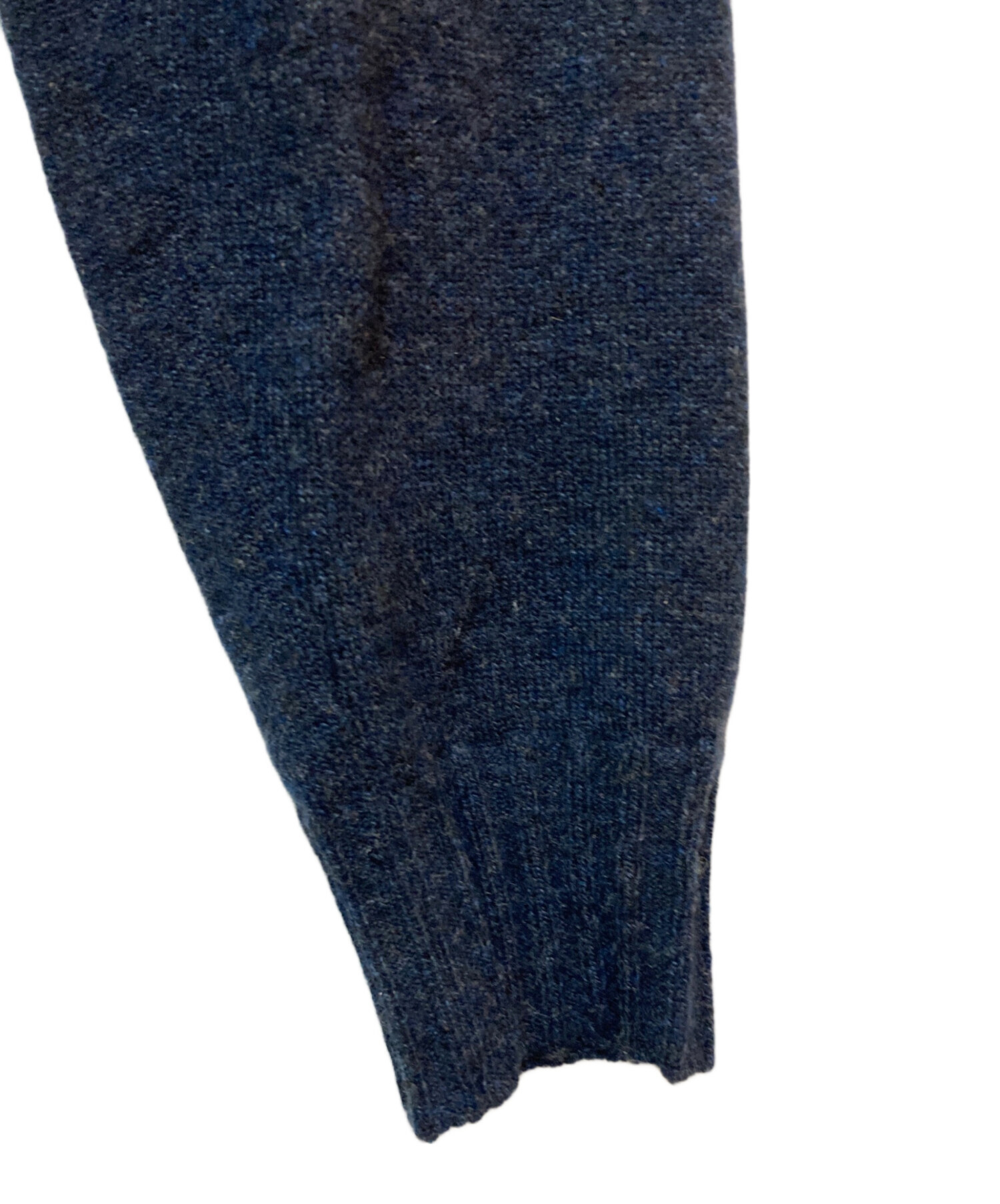 中古・古着通販】ETRO (エトロ) Vネックカシミヤウールニット ネイビー