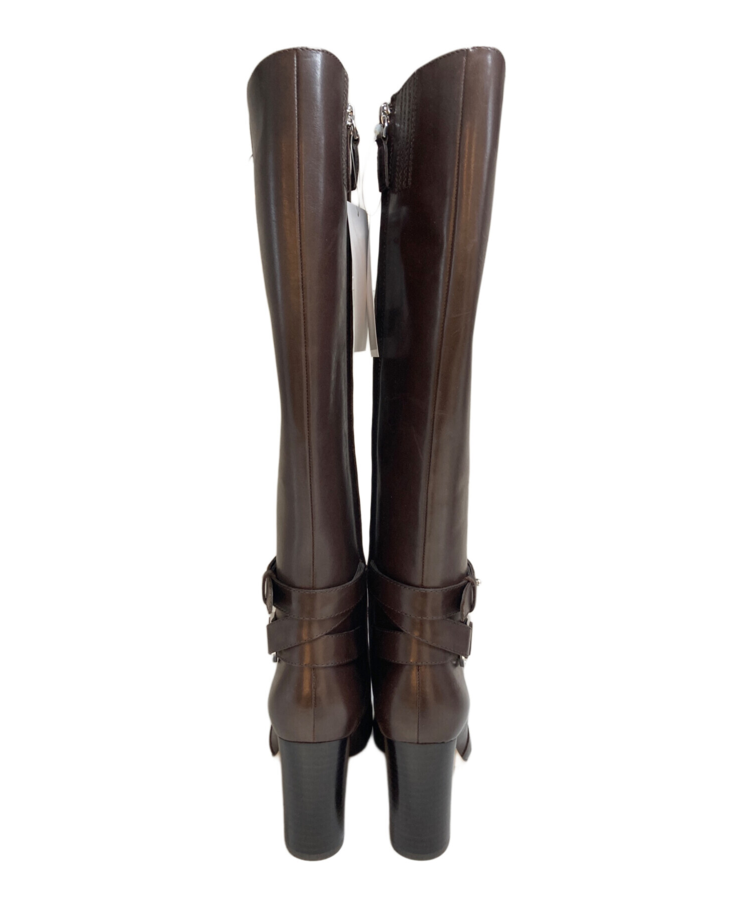 【美品】ラルフローレン　ロングブーツ　レザー　ブラウン　6B 中古・古着通販】LAUREN RALPH LAUREN (ローレンラルフローレン