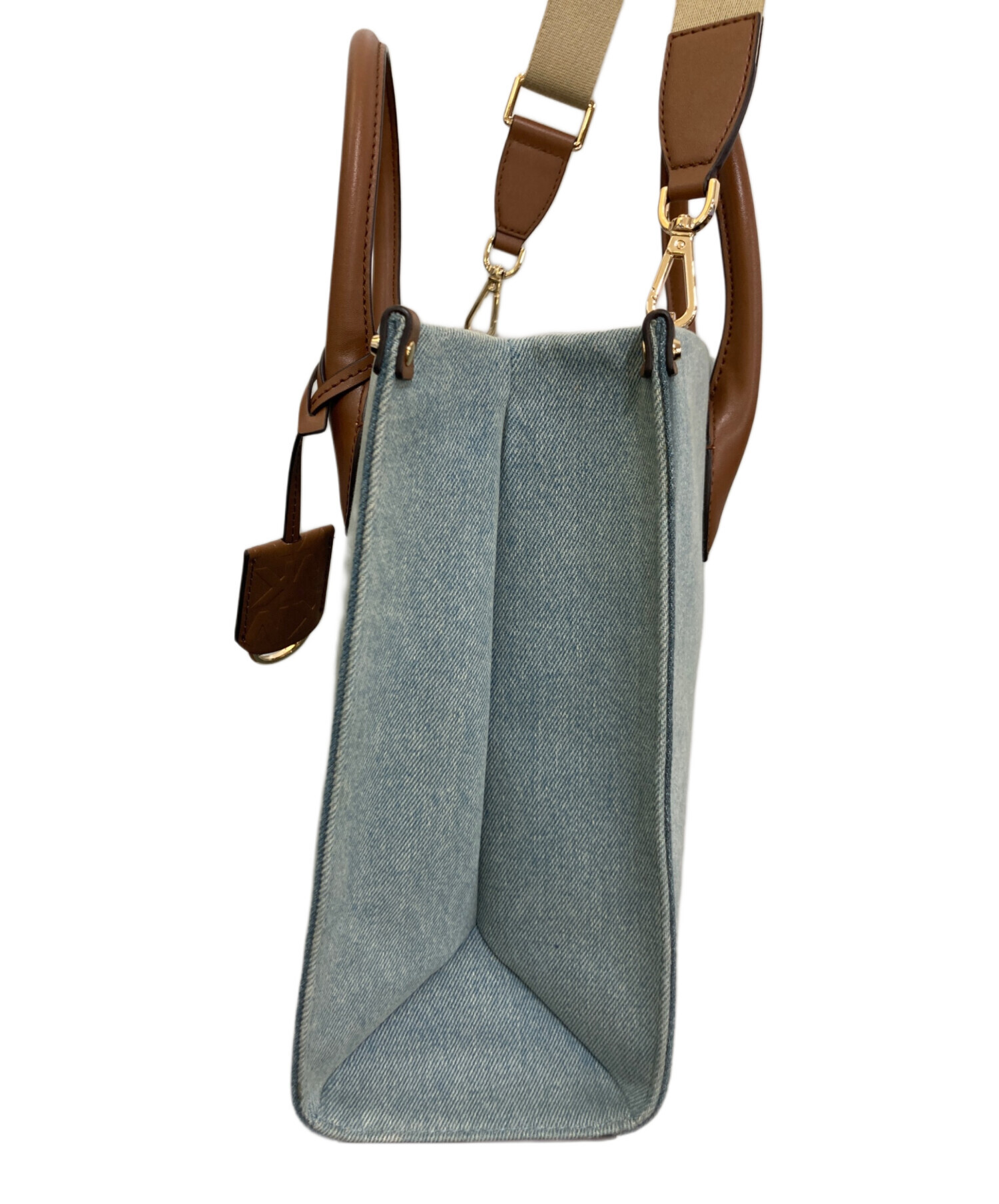 未使用タグ付き マイケルコース ミレラ 2way デニム トートバッグ A4可 MIRELLAEWデニムトートミディアム 未使用タグ付き マイケル