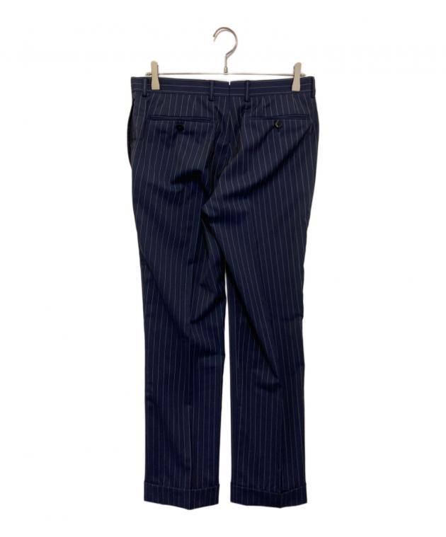 極美品 BEAMS F トロピカル ピンストライプ スーツ ネイビー 46 極美品 BEAMS F トロピカル ピンストライプ スーツ ネイビー 46 【公式