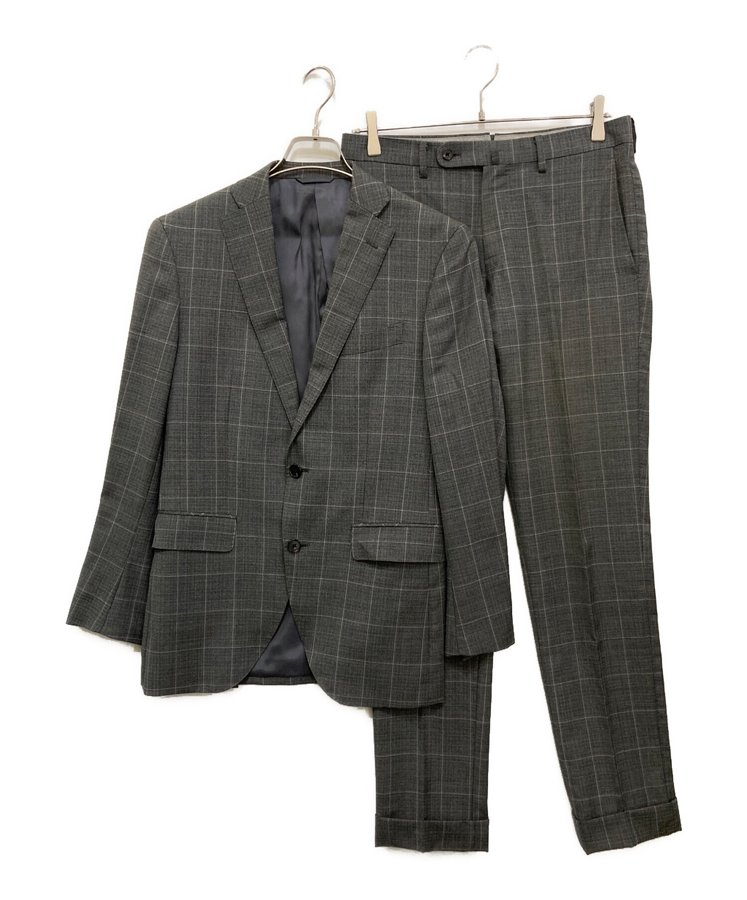 未使用　UNIVERSAL LANGUAGE イタリー素材 セットアップスーツ 未使用 UNIVERSAL LANGUAGE イタリー素材 セットアップスーツ 中古